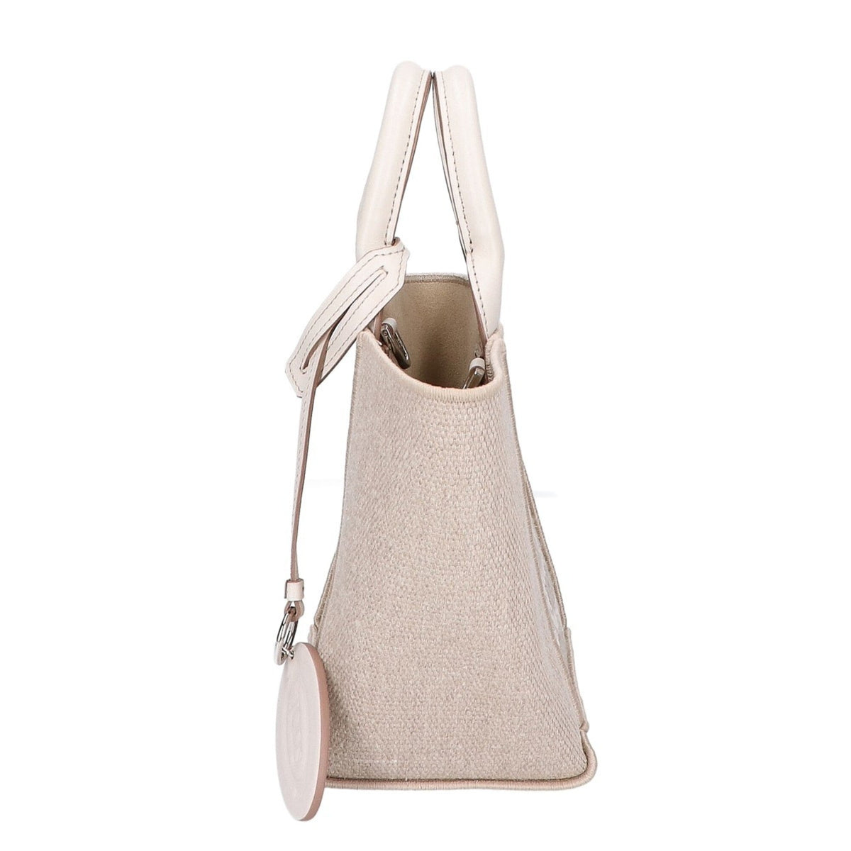 Tod's Beige Linen Tote Bag (Pre-Owned)