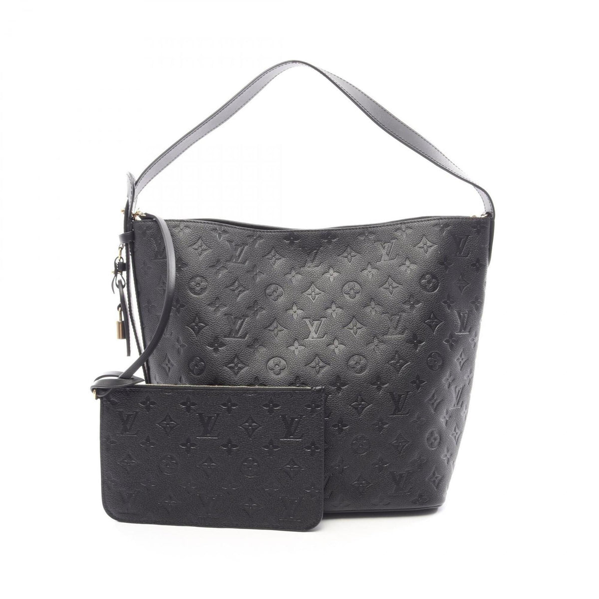 Louis Vuitton Black Noir Monogram Empreinte Handbag Shoulder Bag (Pre-Owned)