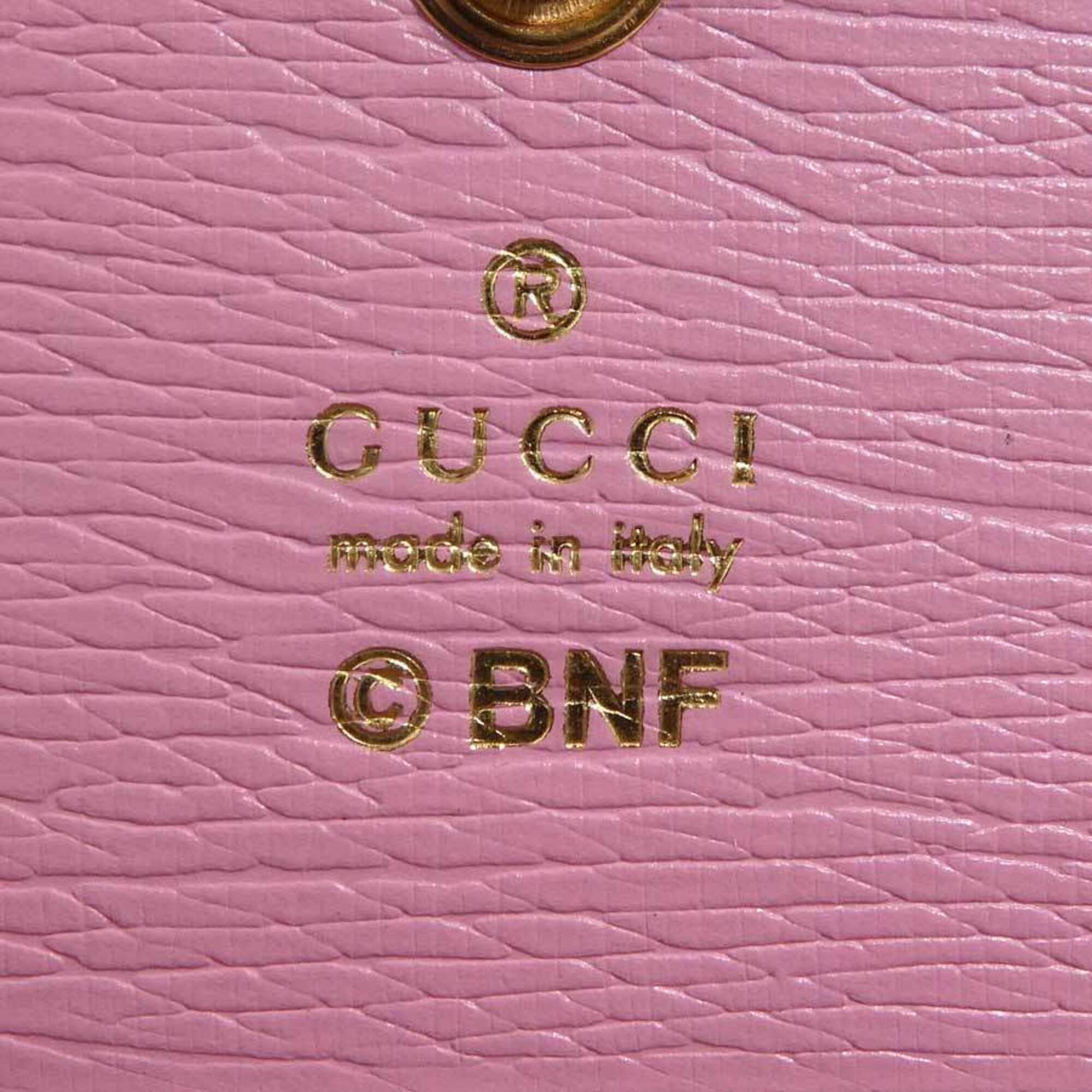 Gucci Pink Leather Wallet (Bi-Fold) (Pre-Owned)