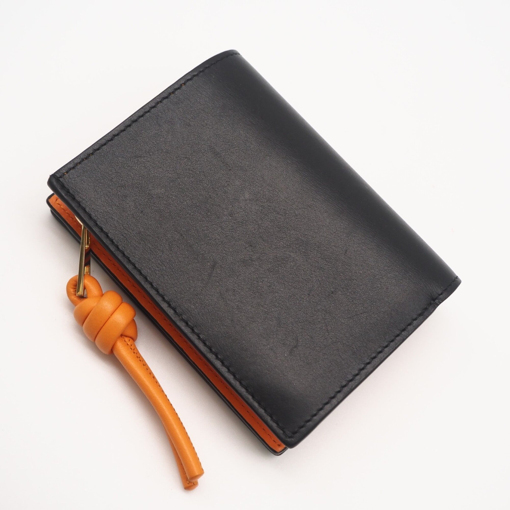 Loewe Black Orange Leather Wallet (Bi-Fold) (Pre-Owned)