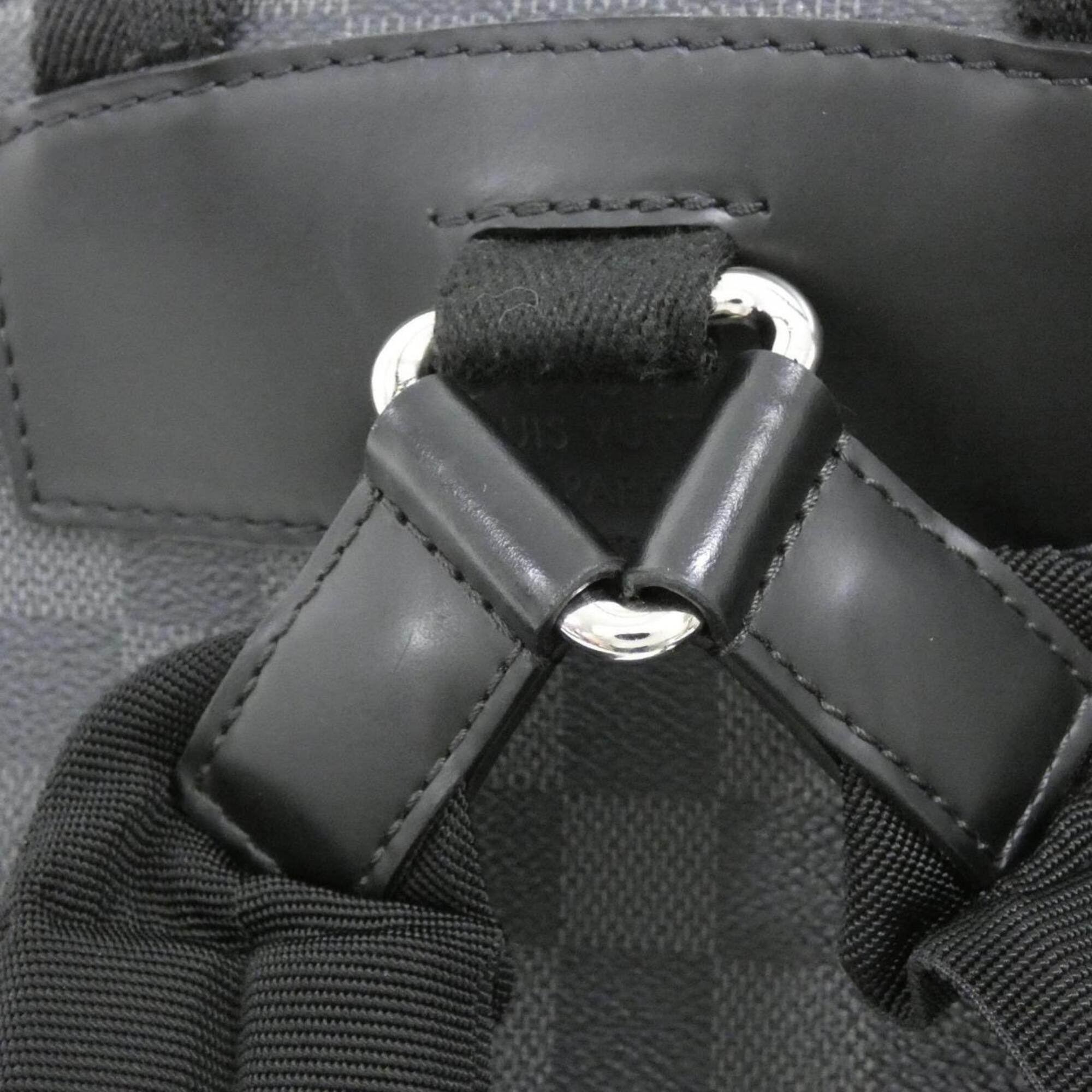 Louis Vuitton Graphite Coated Canvas Backpack (Pre-Owned)