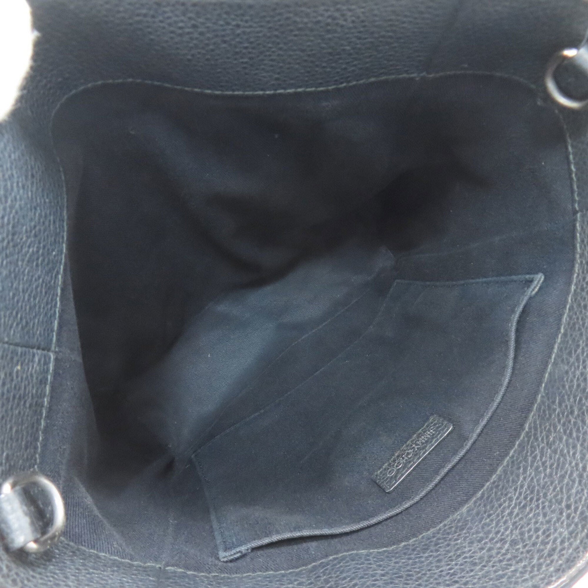 Jimmy Choo Black Leather Tote Bag (Pre-Owned)