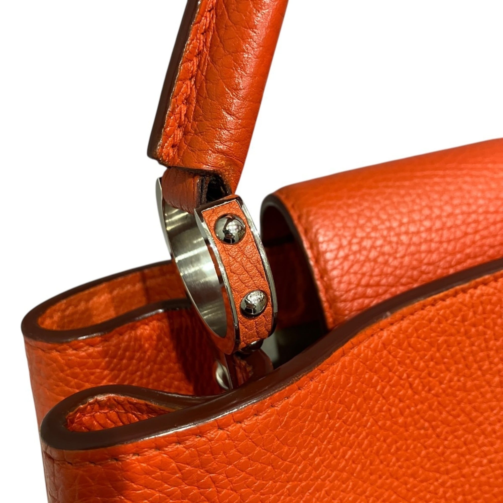 Louis Vuitton Clementine Leather Handbag (Pre-Owned)