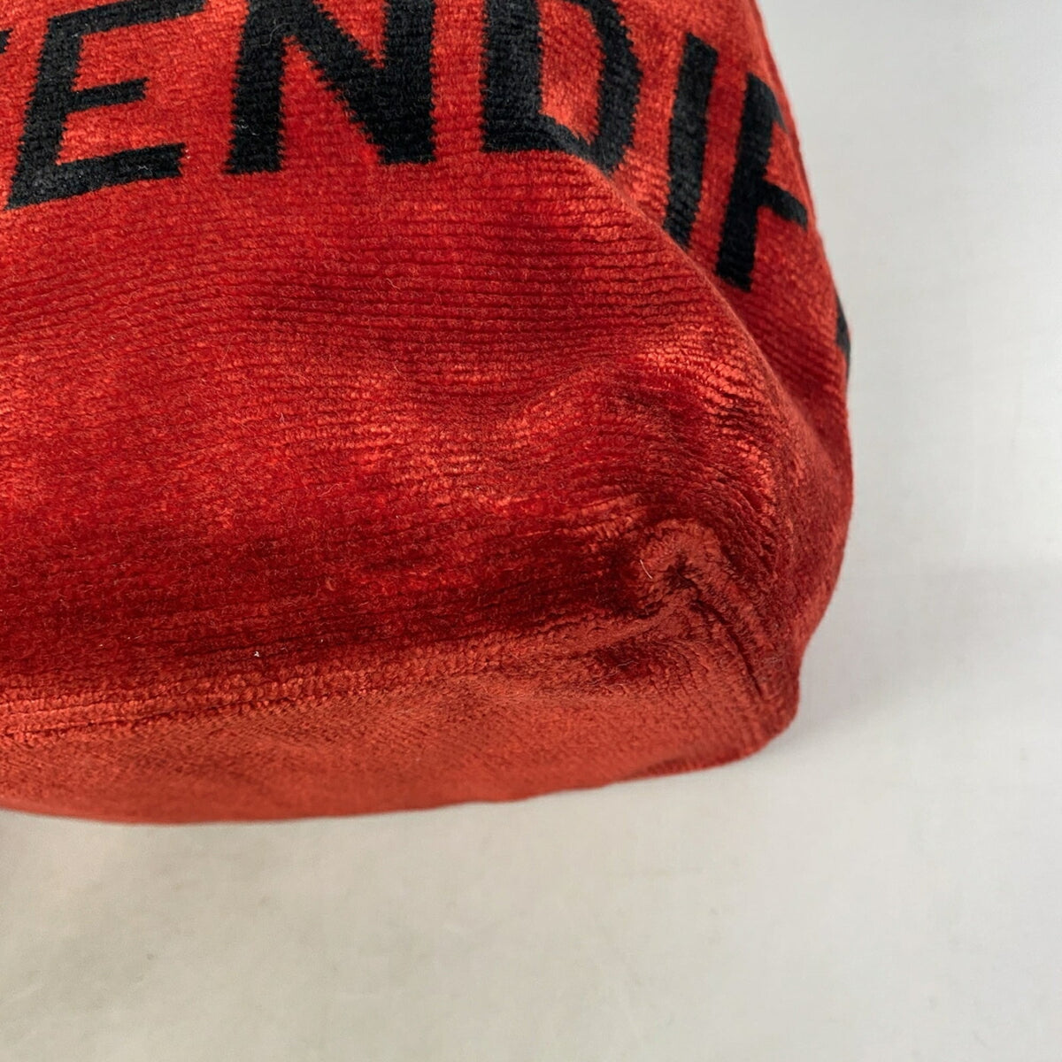 Fendi Black Red Color Tote Bag (Pre-Owned)