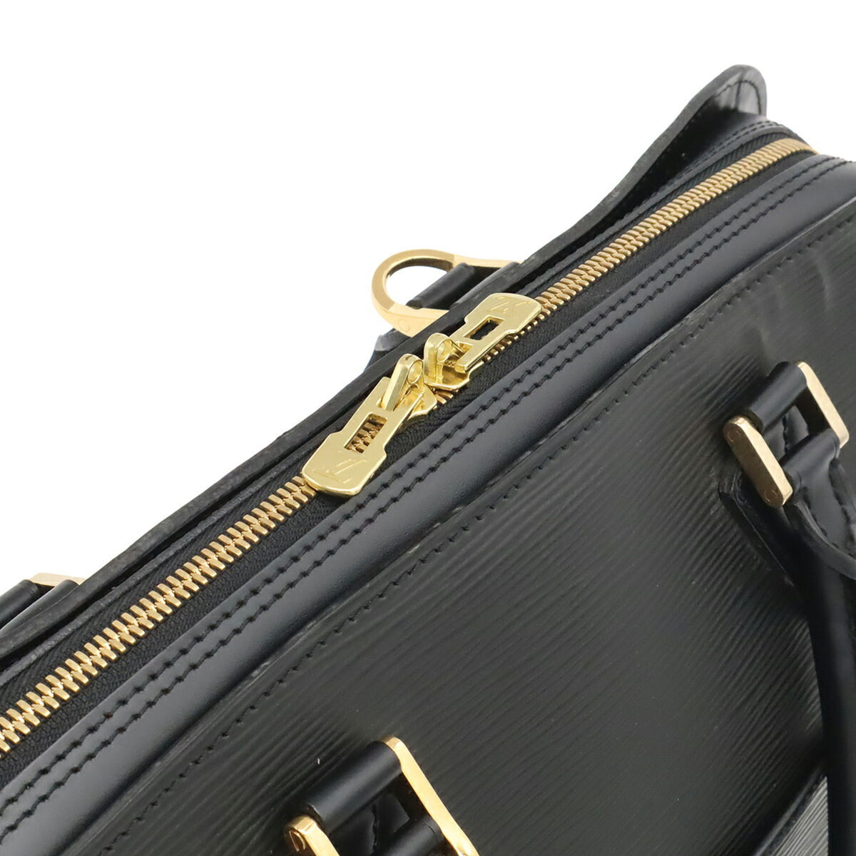 Louis Vuitton Black Noir Epi Leather Handbag (Pre-Owned)