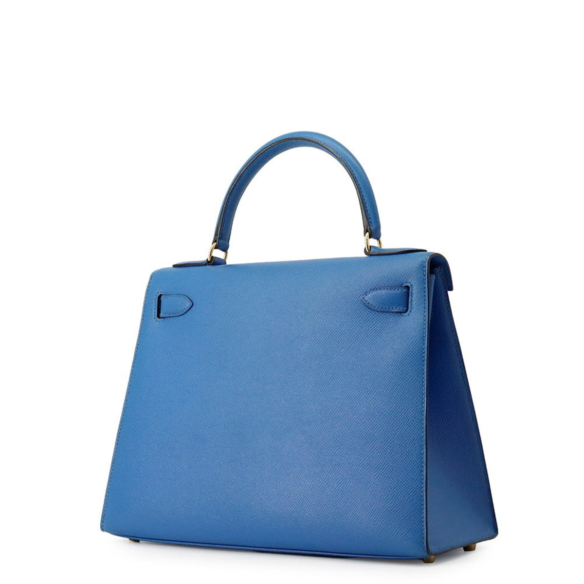 Hermes Kelly Blue Courchevel Leather Handbag (Pre-Owned)
