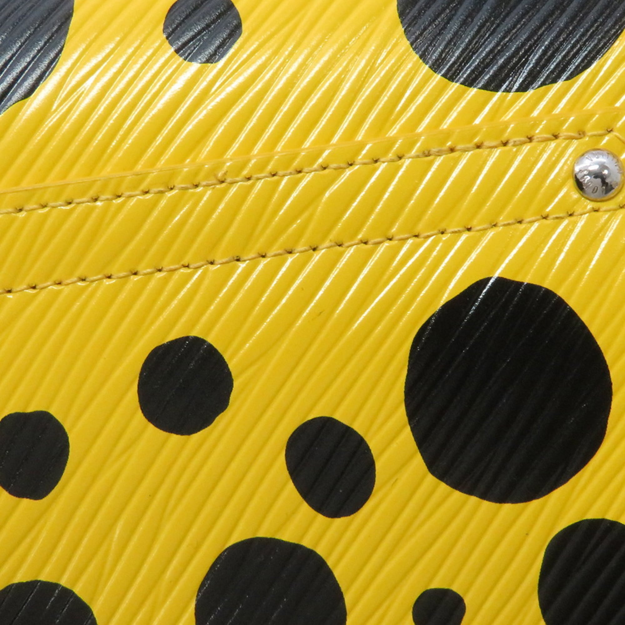 Louis Vuitton Noir Yellow Epi Leather Chain/Shoulder Wallet (Pre-Owned)
