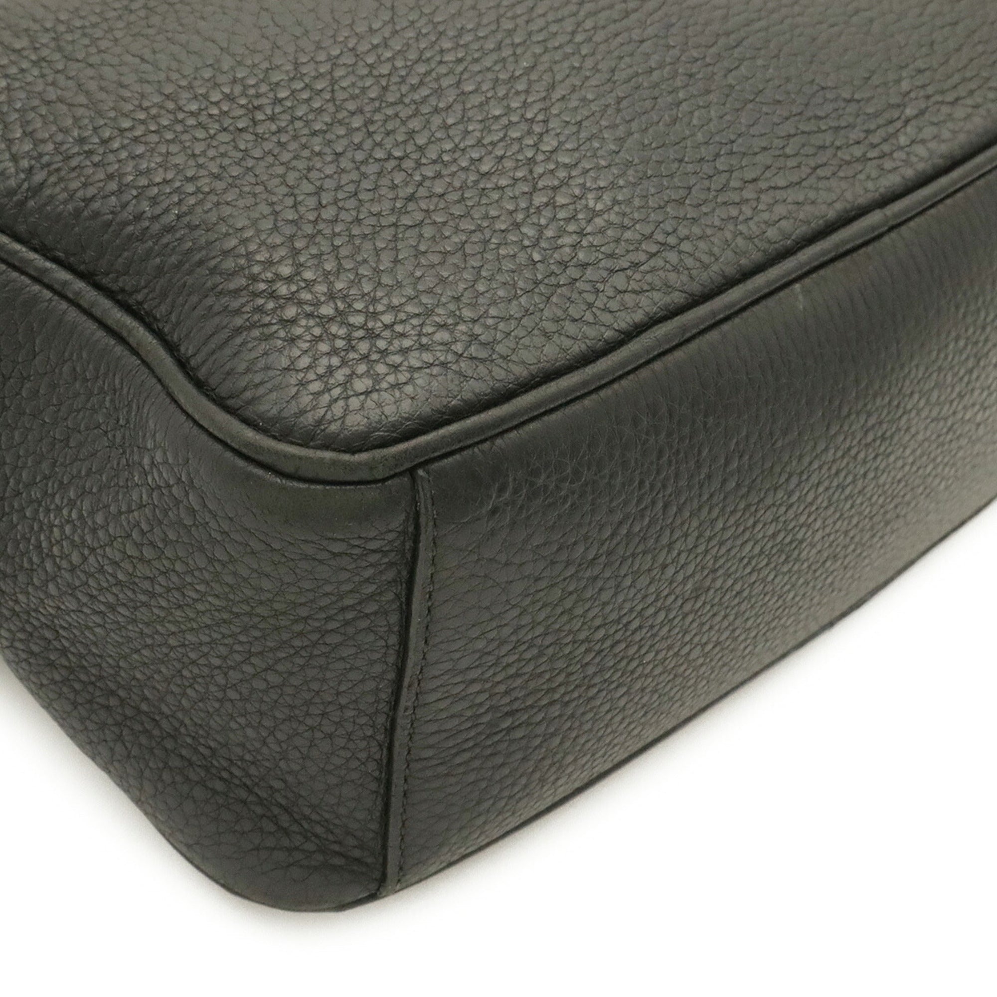 Prada Black Nero Leather Pochette Shoulder Bag (Pre-Owned)