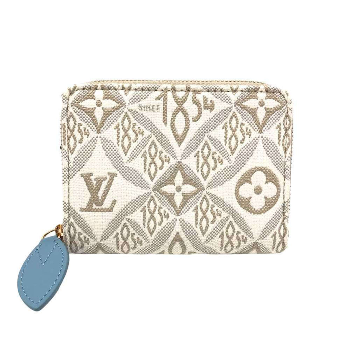 Louis Vuitton White Jacquard Coin Purse/Coin Case (Pre-Owned)