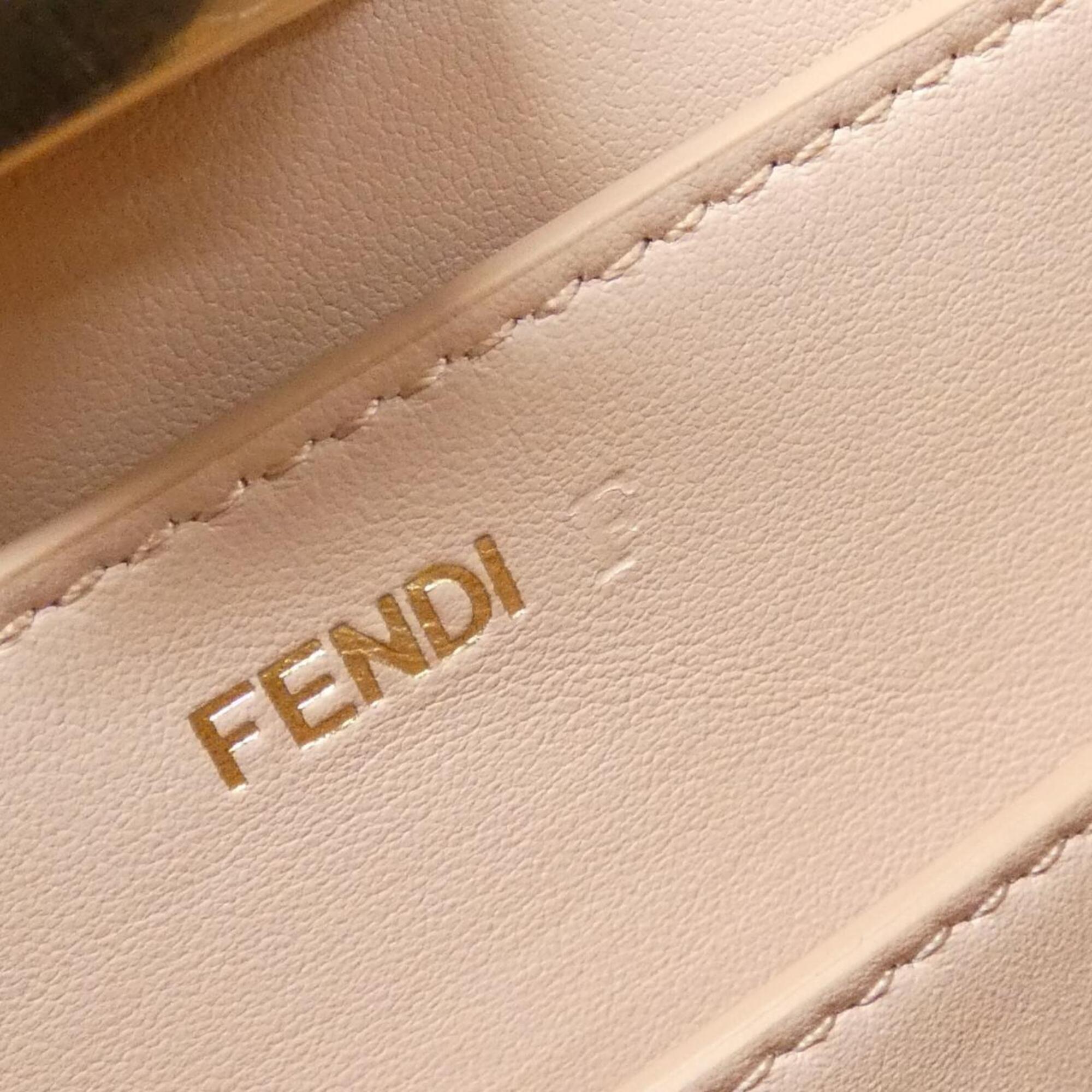 Fendi Light Rose Pink Pink Leather Handbag (Pre-Owned)