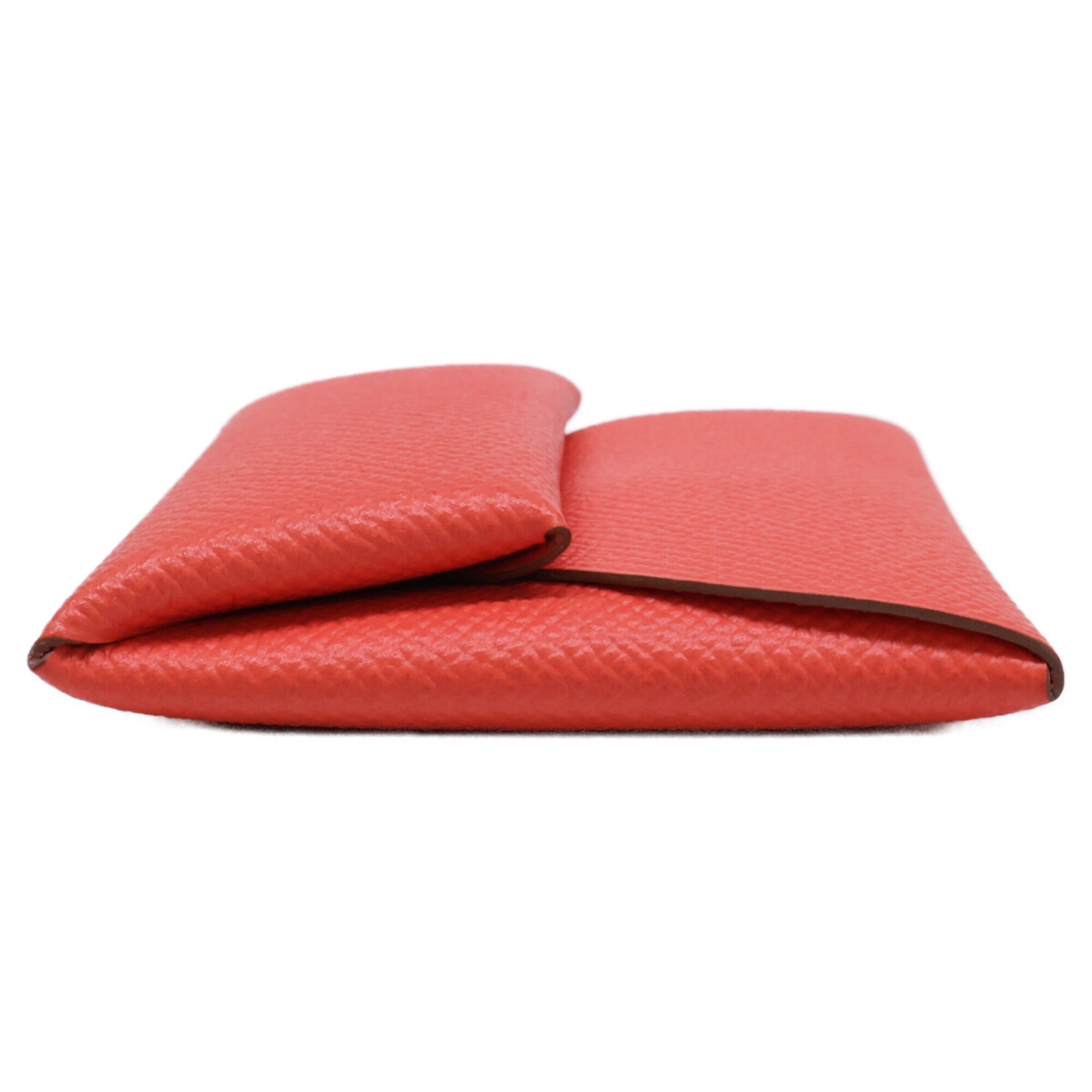 Hermes Orange Epsom Leather Coin Purse/Coin Case (Pre-Owned)