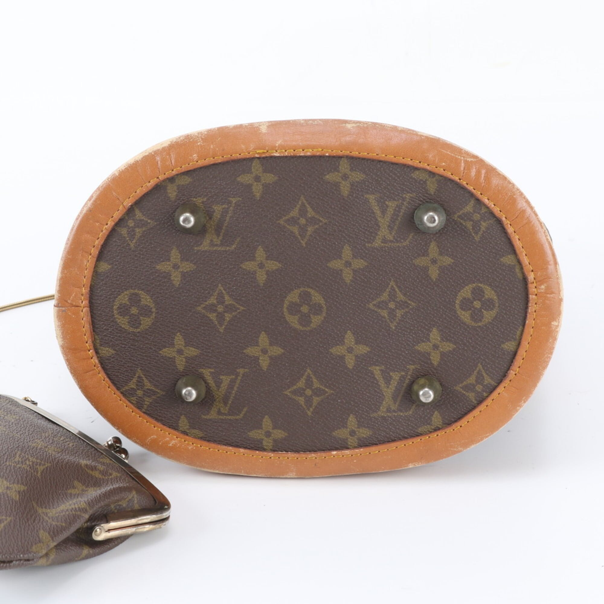 Louis Vuitton Brown Monogram Leather Coated Canvas Handbag Tote Bag (Pre-Owned)