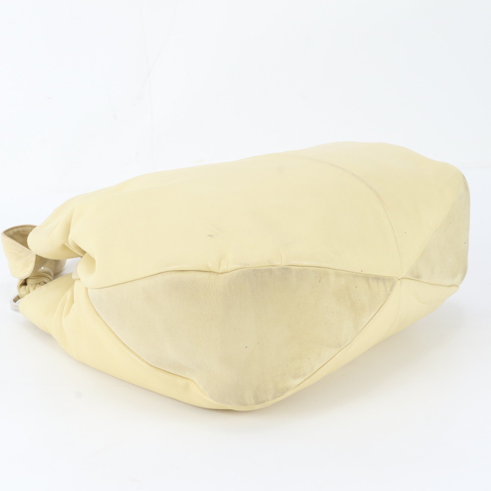Loewe Cream Yellow Leather Handbag Tote Bag (Pre-Owned)