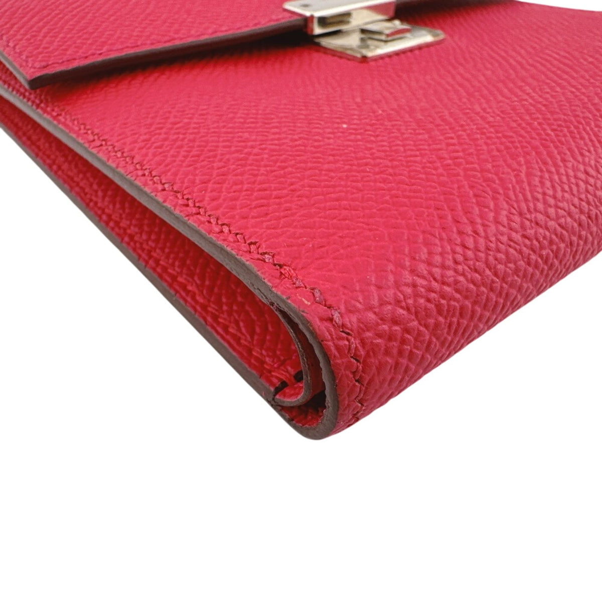 Hermes Pink Epsom Leather Wallet (Tri-Fold) (Pre-Owned)