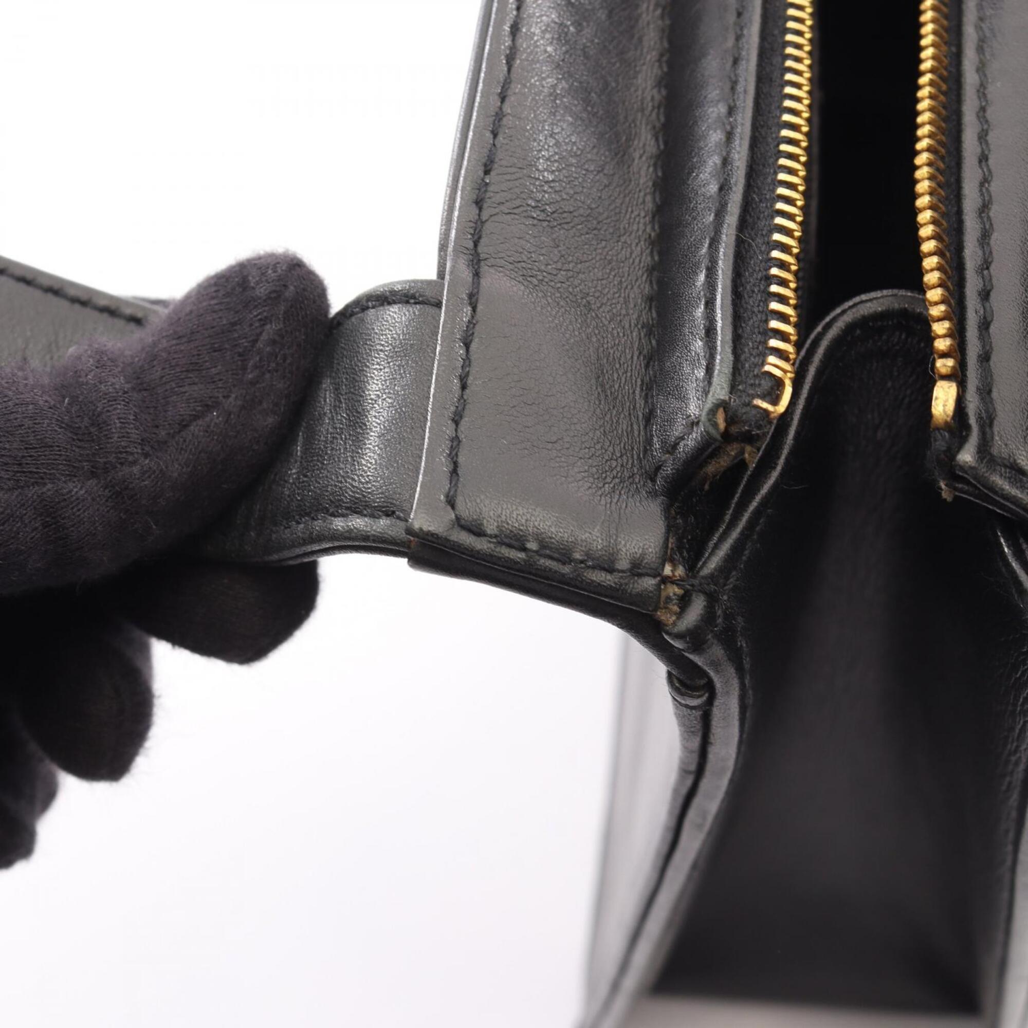 Chanel Black Leather Tote Bag (Pre-Owned)
