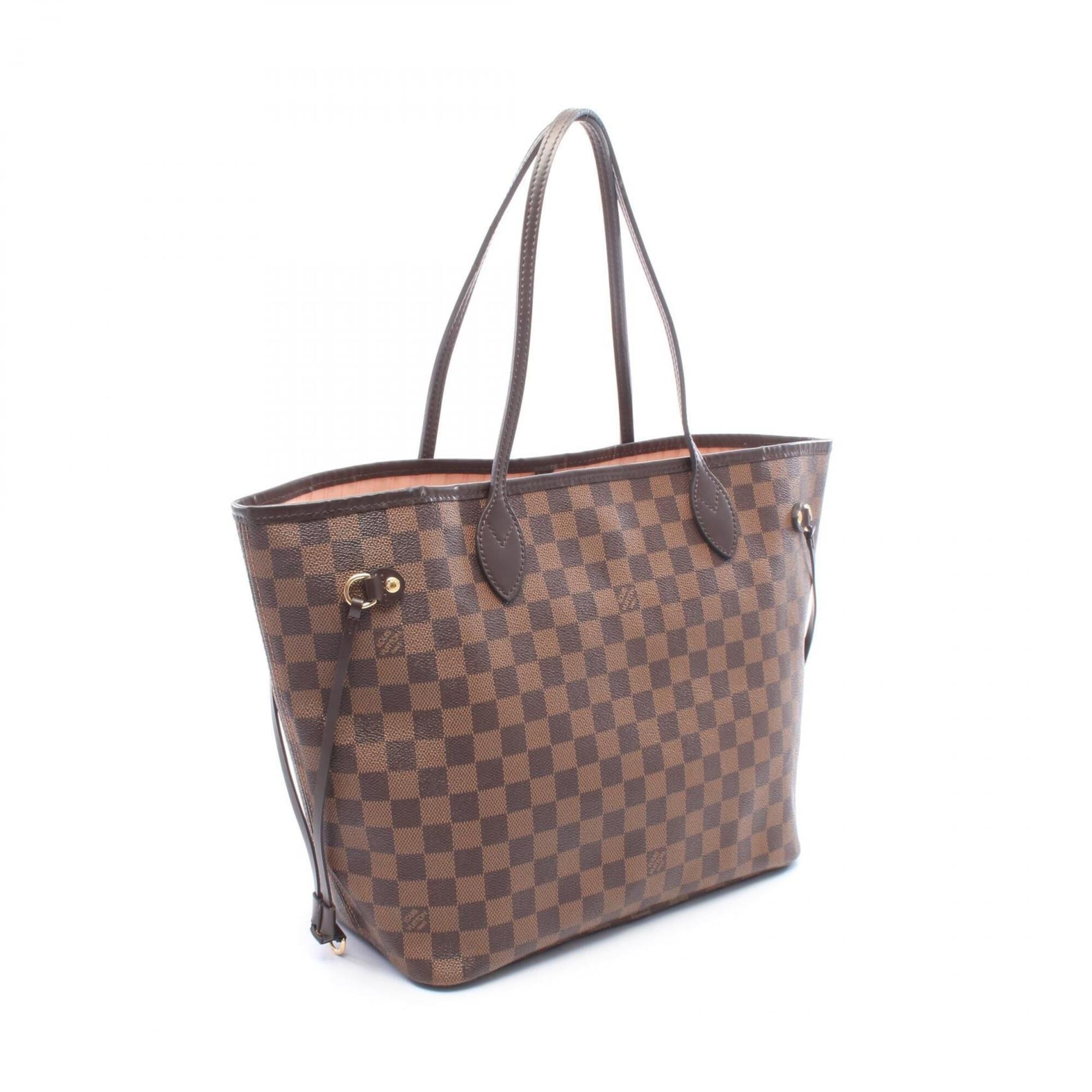 Louis Vuitton Brown Coated Canvas Leather Handbag Tote Bag (Pre-Owned)