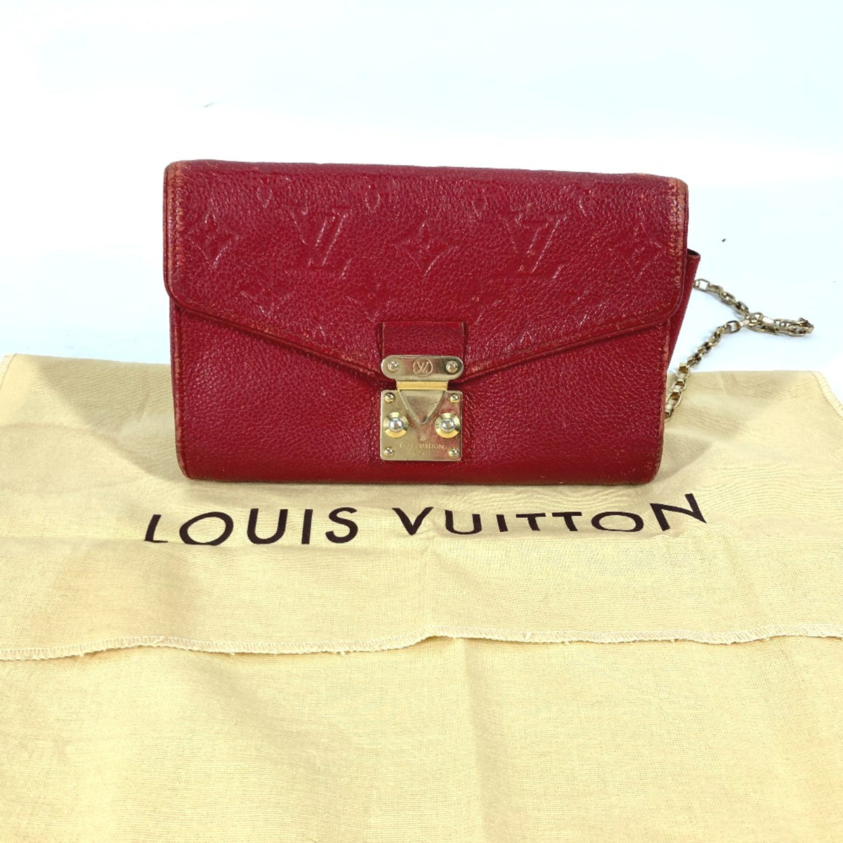Louis Vuitton Red Other Long Wallet (Bi-Fold) (Pre-Owned)