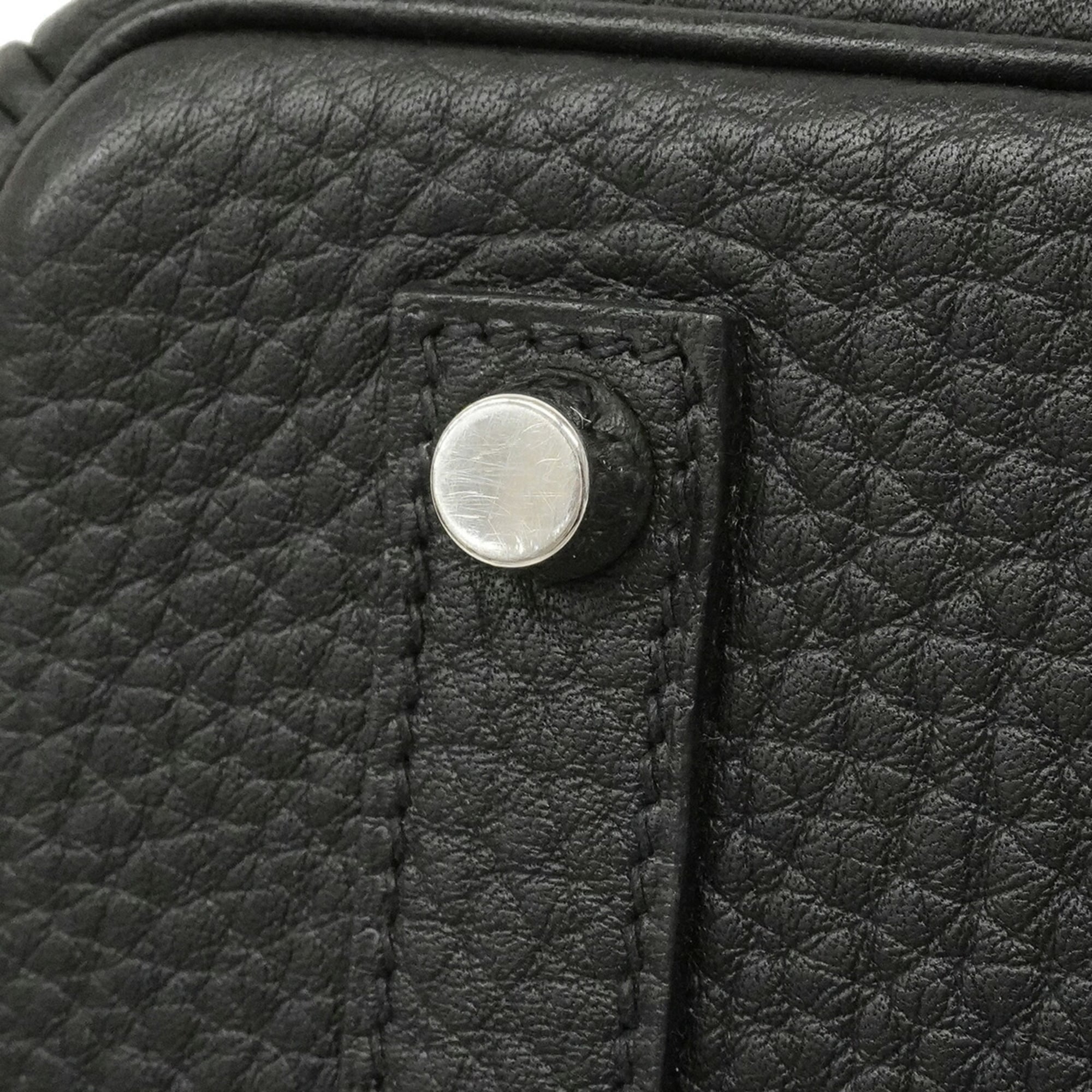 Hermes Black Fjord Leather Handbag (Pre-Owned)