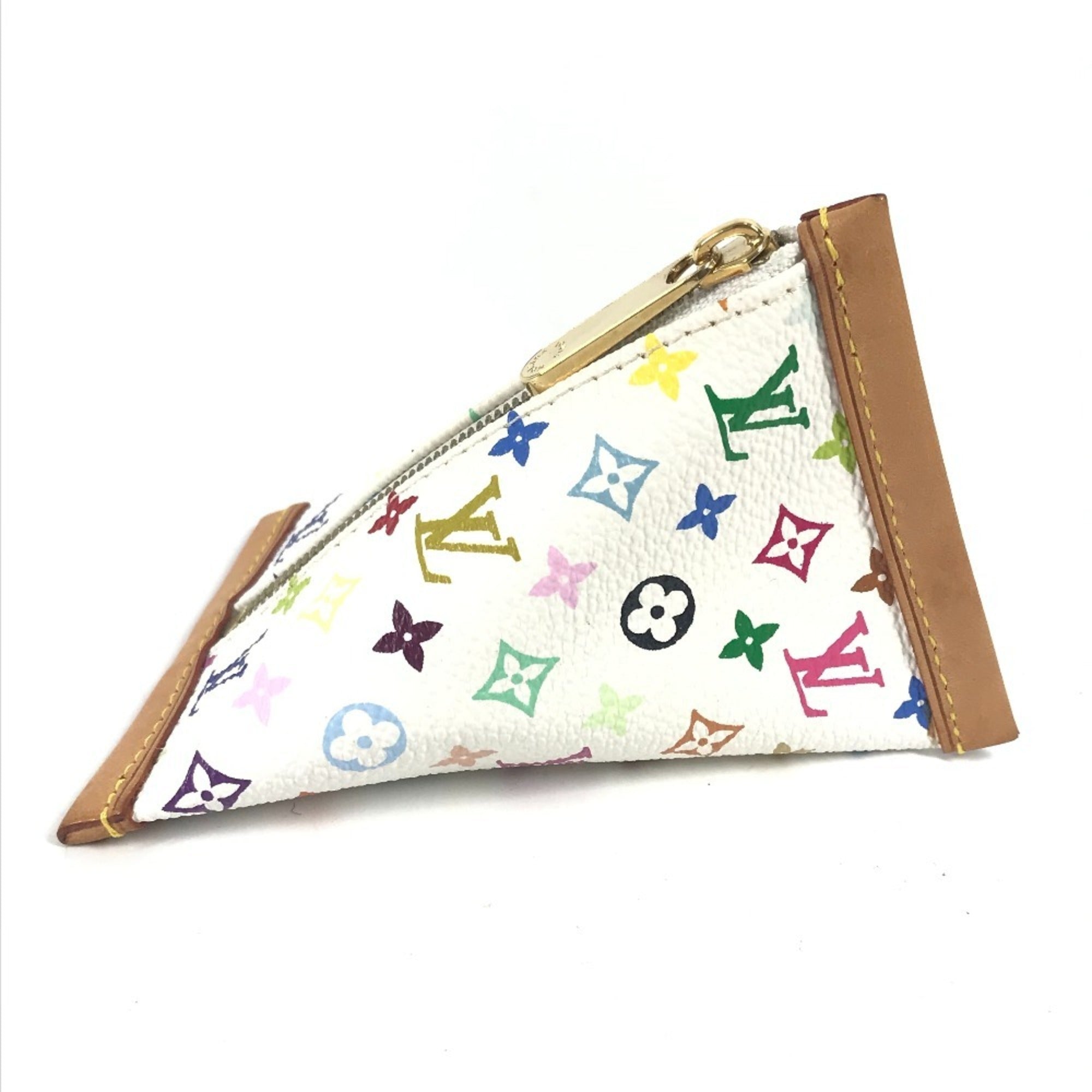 Louis Vuitton Blanc White Monogram Multicolore Coin Purse/Coin Case (Pre-Owned)