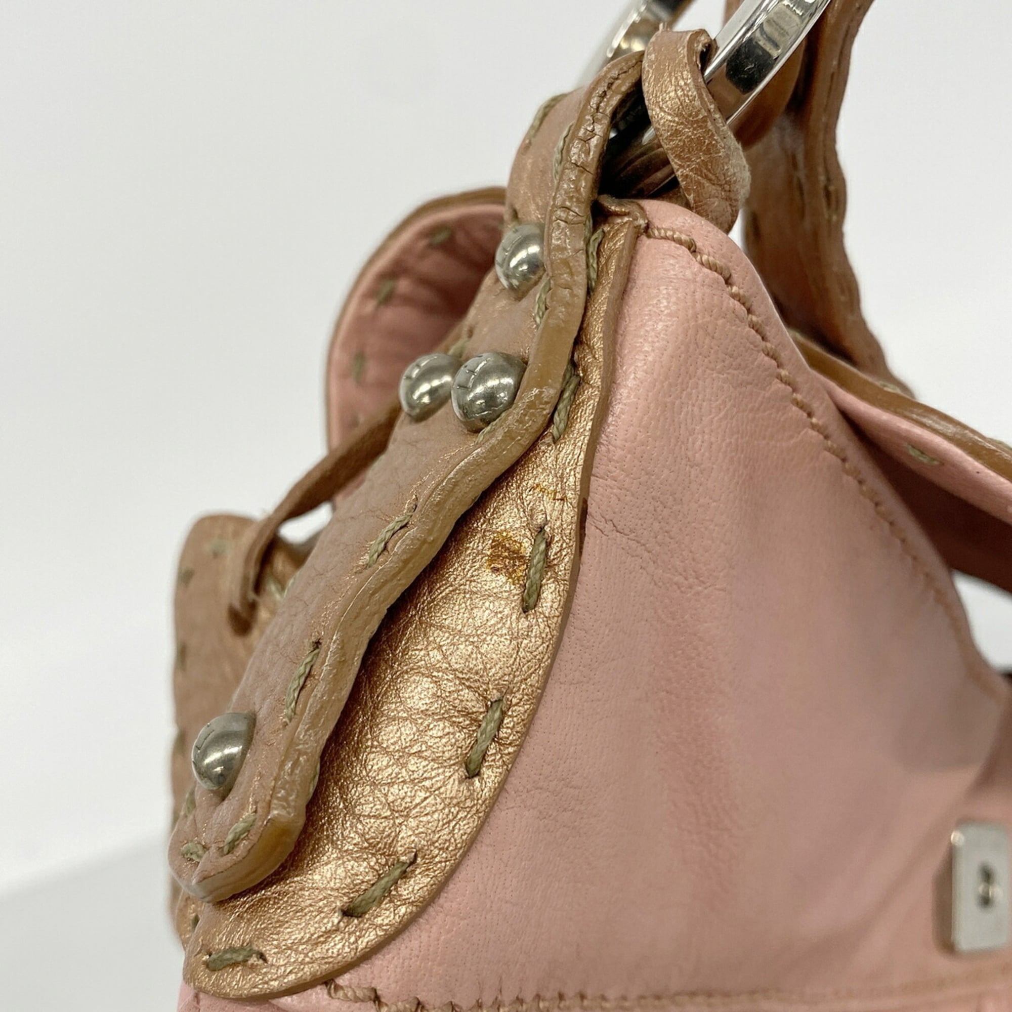 Fendi Pink Leather Handbag (Pre-Owned)