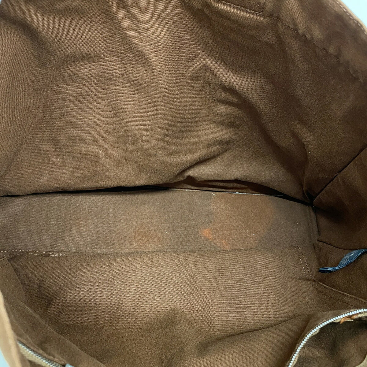 Hermes Brown Canvas Tote Bag (Pre-Owned)