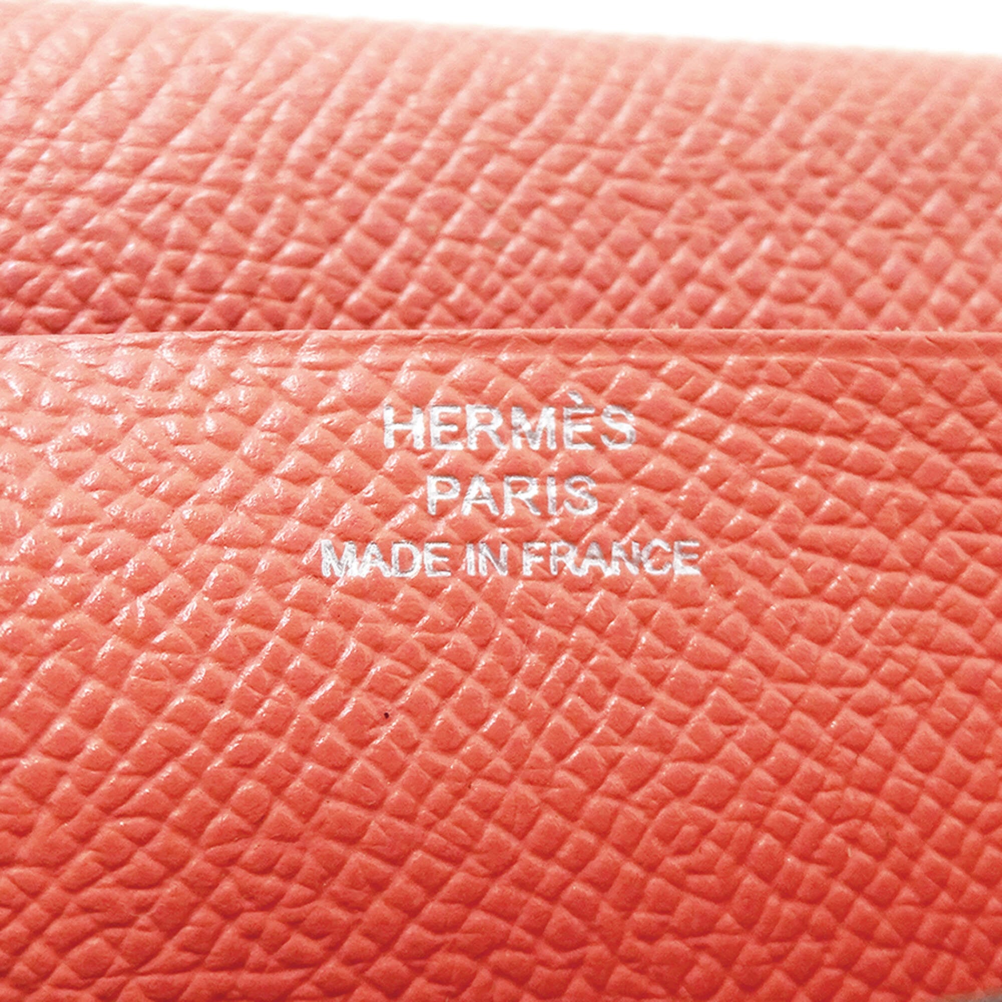 Hermes Pink Red Color Rouge Casaque Soufre Epsom Leather (Pre-Owned)