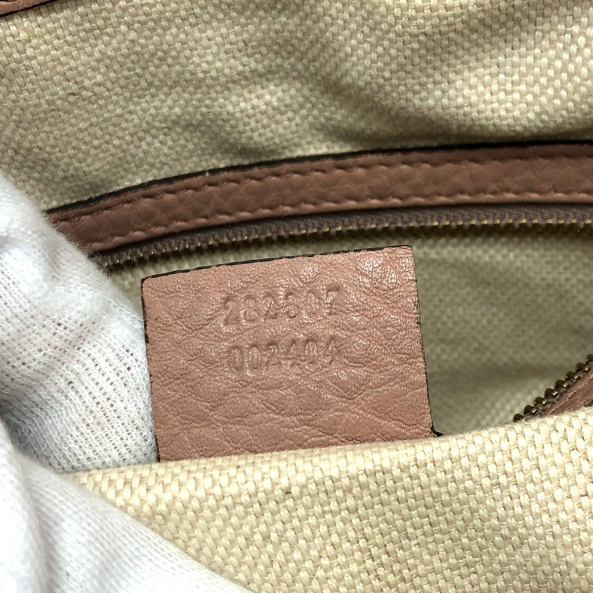 Gucci Beige Leather Handbag (Pre-Owned)