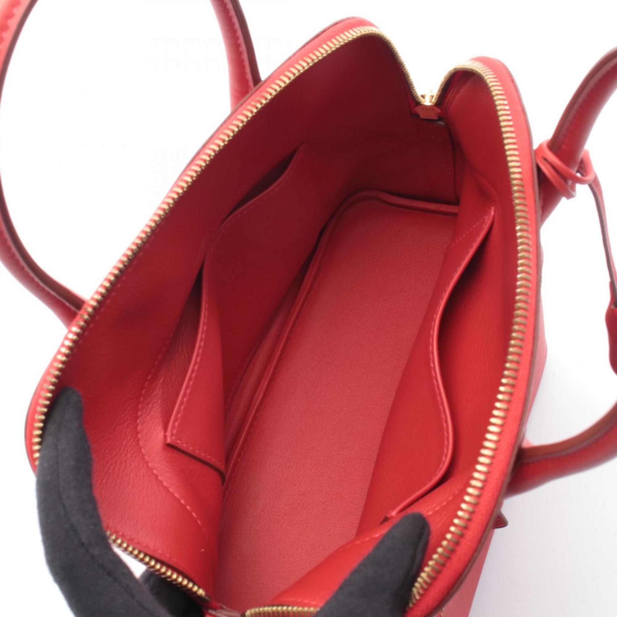 Hermes Red Color Swift Leather Handbag (Pre-Owned)