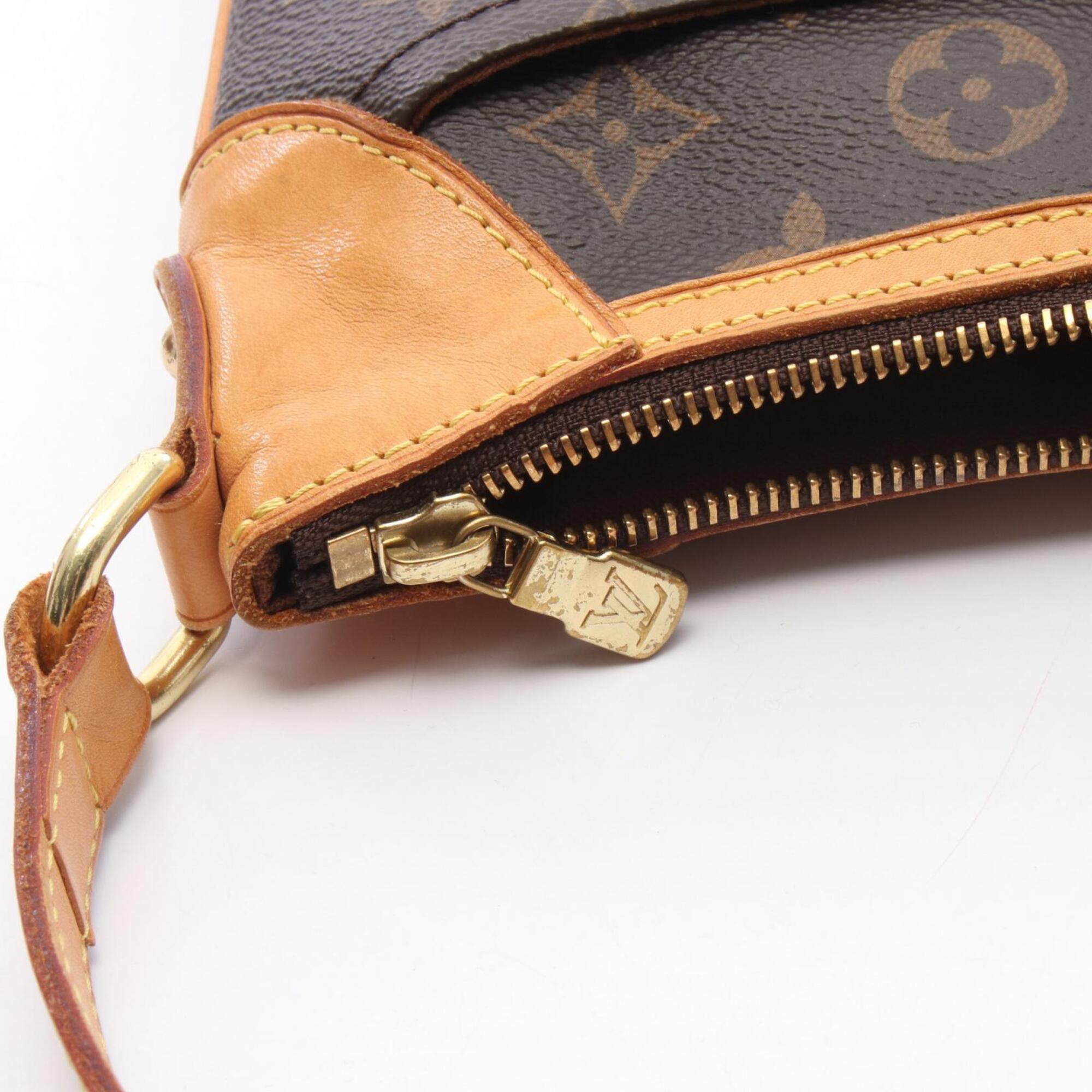 Louis Vuitton Brown Monogram Coated Canvas Leather Shoulder Bag (Pre-Owned)