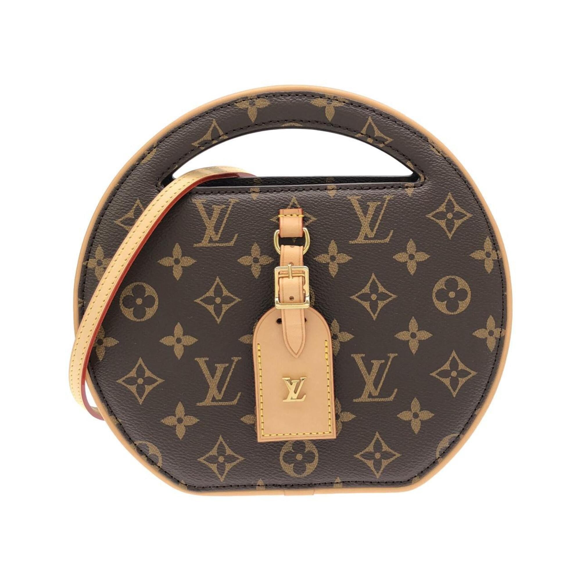 Louis Vuitton Marron Coated Canvas Shoulder Bag (Pre-Owned)