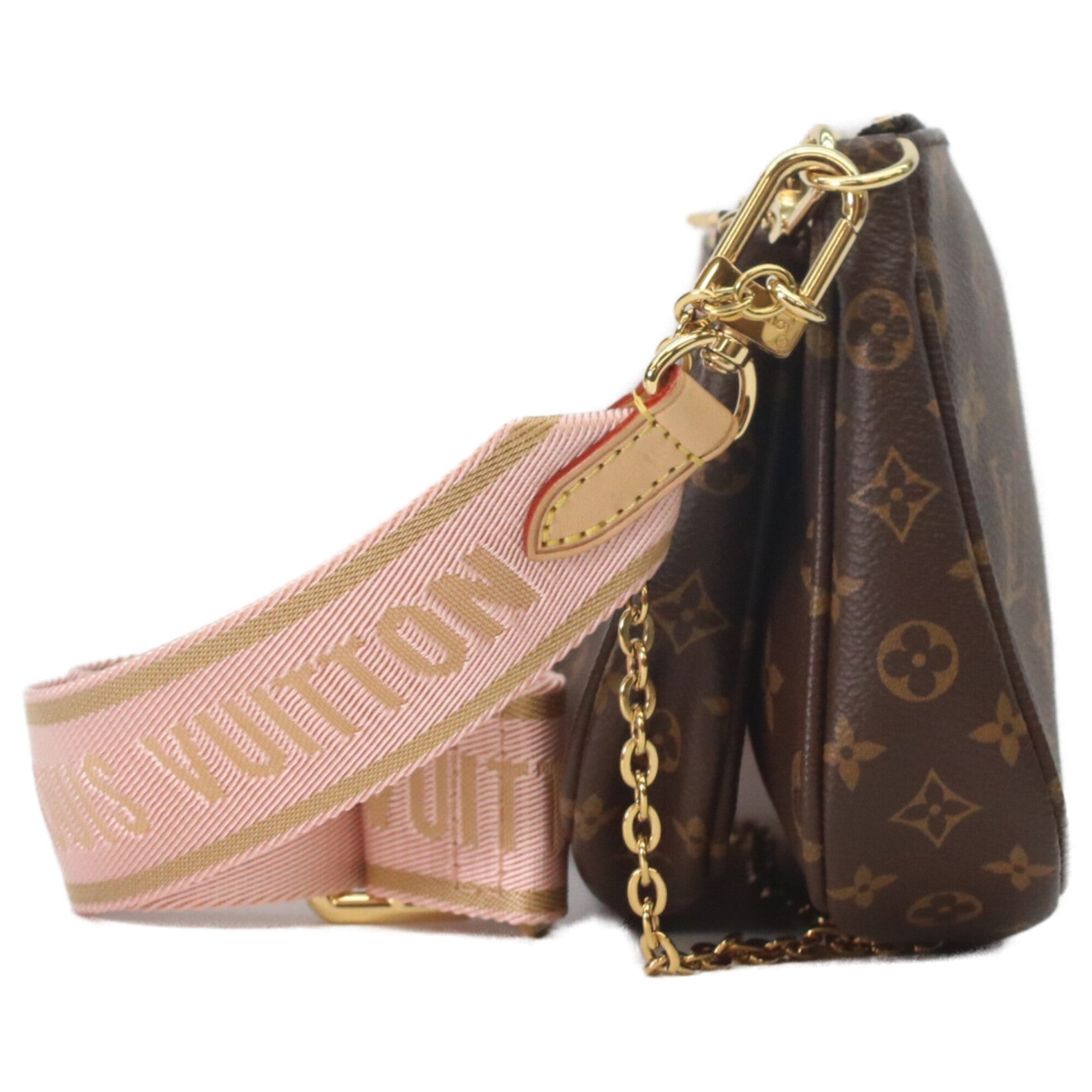 Louis Vuitton Brown Monogram Pouch Shoulder Bag (Pre-Owned)
