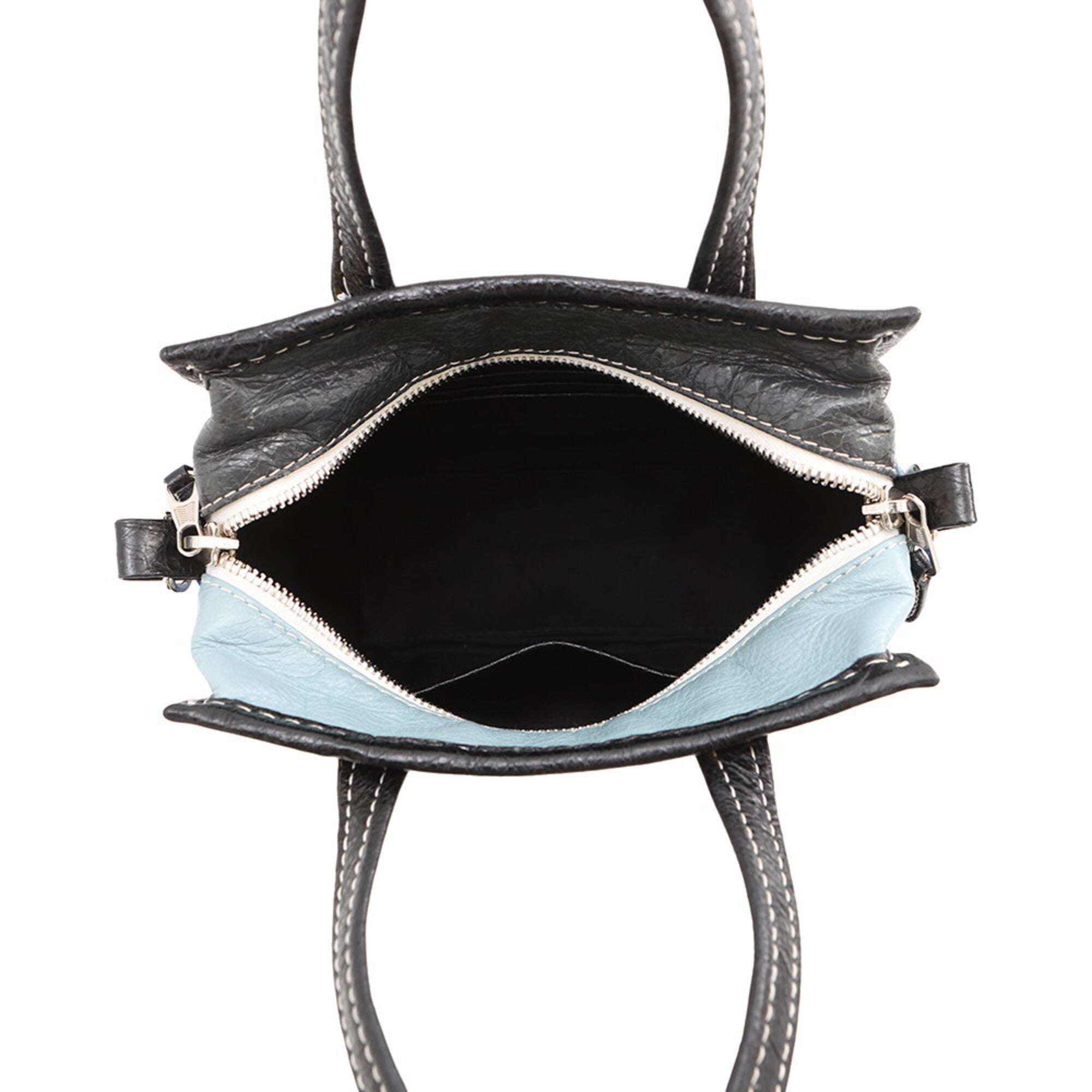 Balenciaga Black Multi-Color Leather Handbag Shoulder Bag (Pre-Owned)
