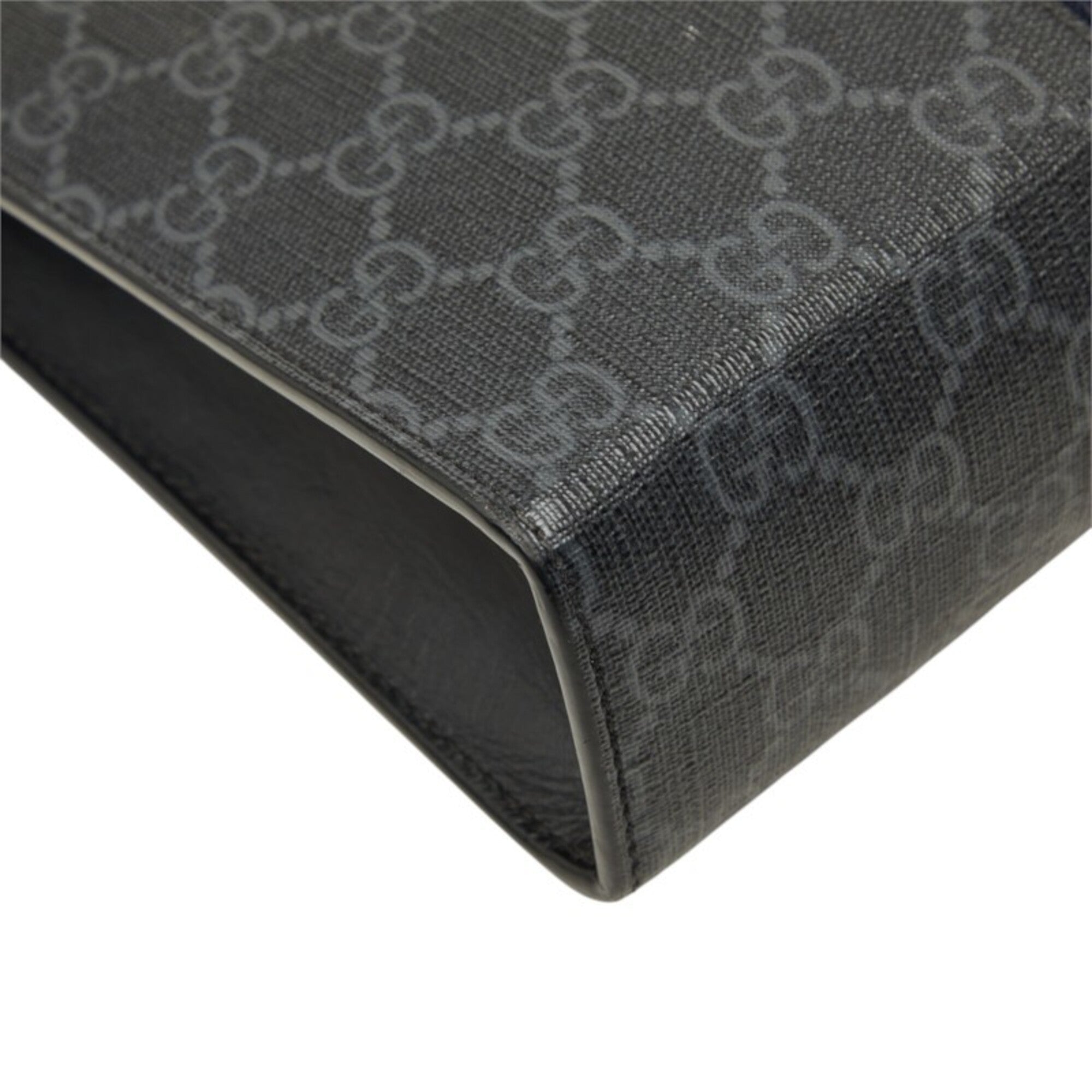 Gucci Gray Pvc Leather Clutch Bag (Pre-Owned)