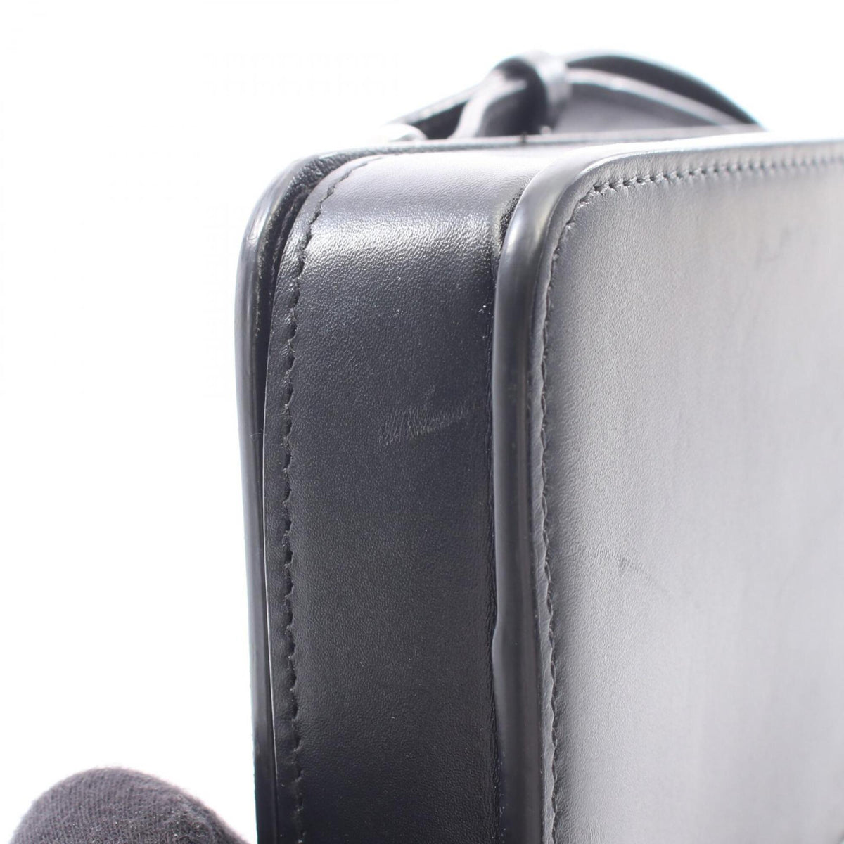 Christian Dior Black Leather Handbag Shoulder Bag (Pre-Owned)