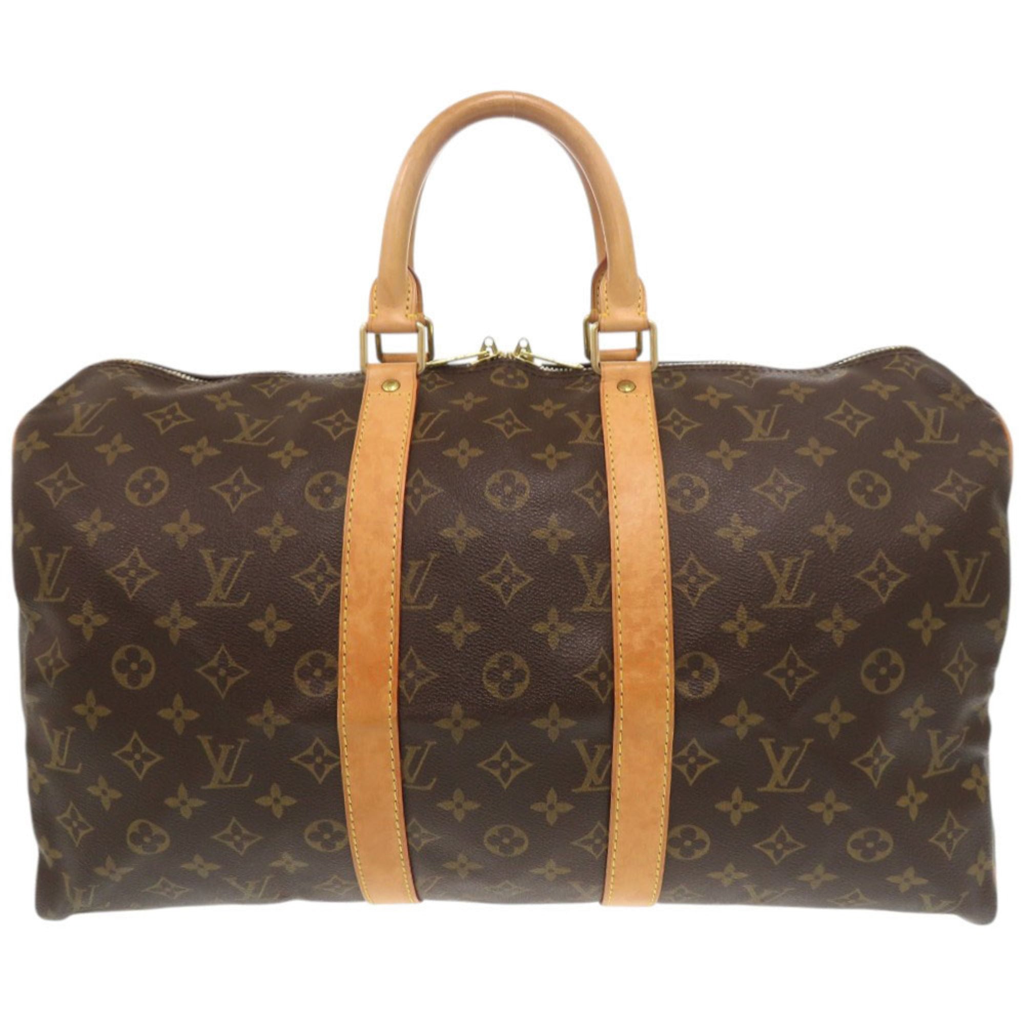 Louis Vuitton Brown Monogram Canvas Boston Bag (Pre-Owned)