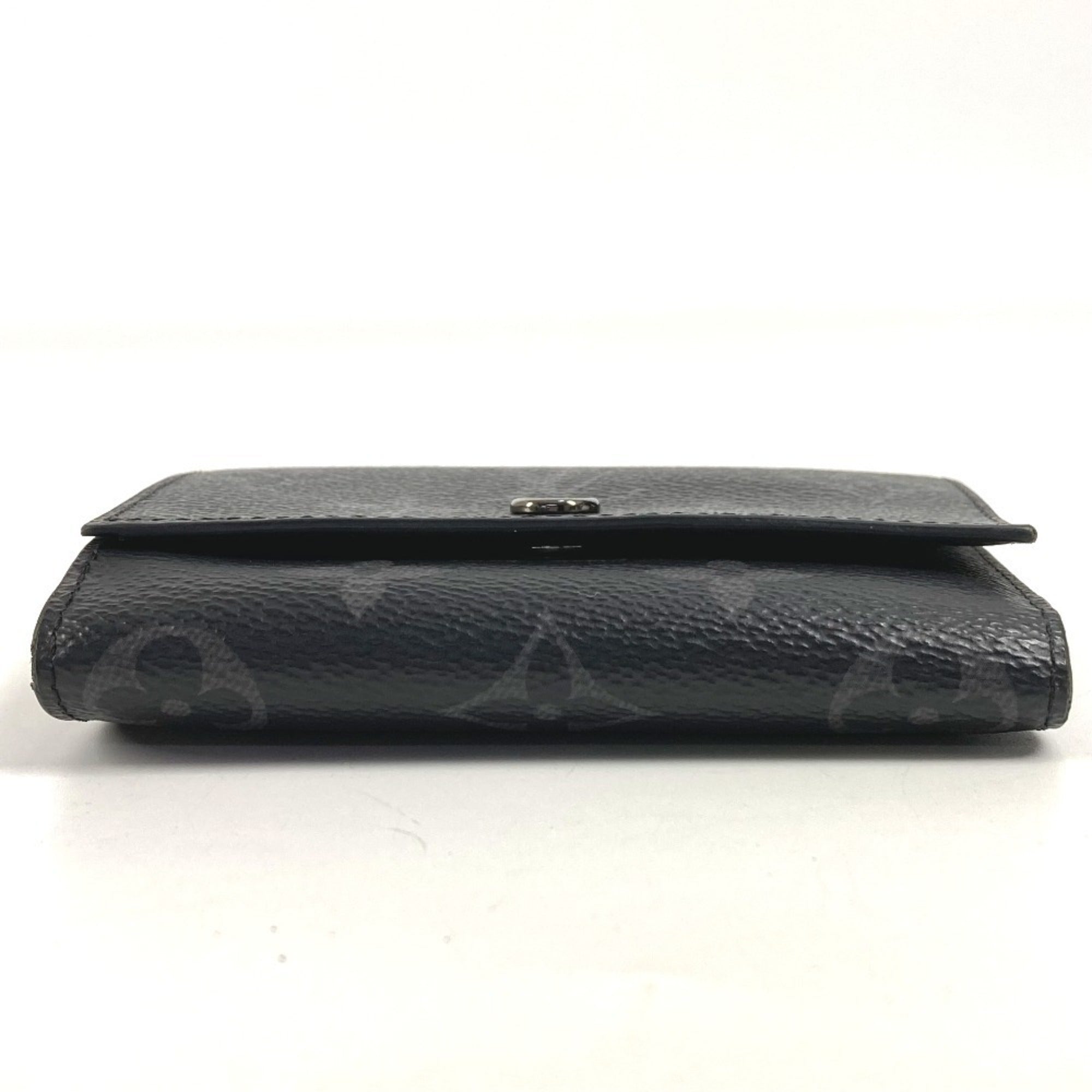 Louis Vuitton Black Monogram Eclipse Monogram Eclipse Wallet (Tri-Fold) (Pre-Owned)