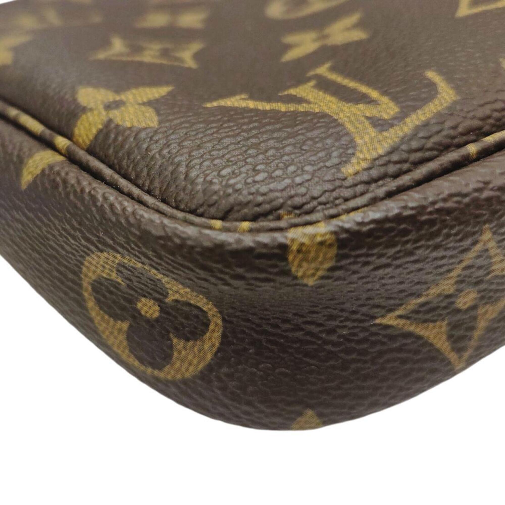 Louis Vuitton Brown Monogram Handbag Pochette Pouch (Pre-Owned)