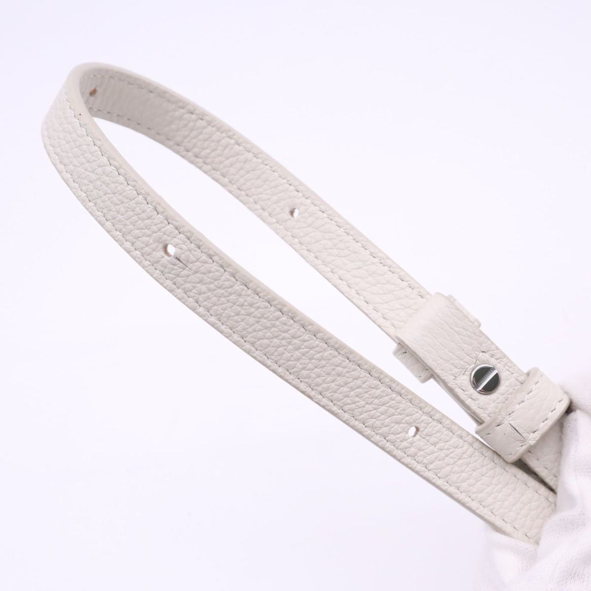 Loewe Amazona White Leather Handbag Shoulder Bag (Pre-Owned)