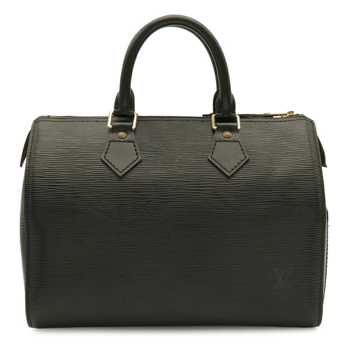 Louis Vuitton Black Noir Epi Leather Boston Bag Handbag (Pre-Owned)