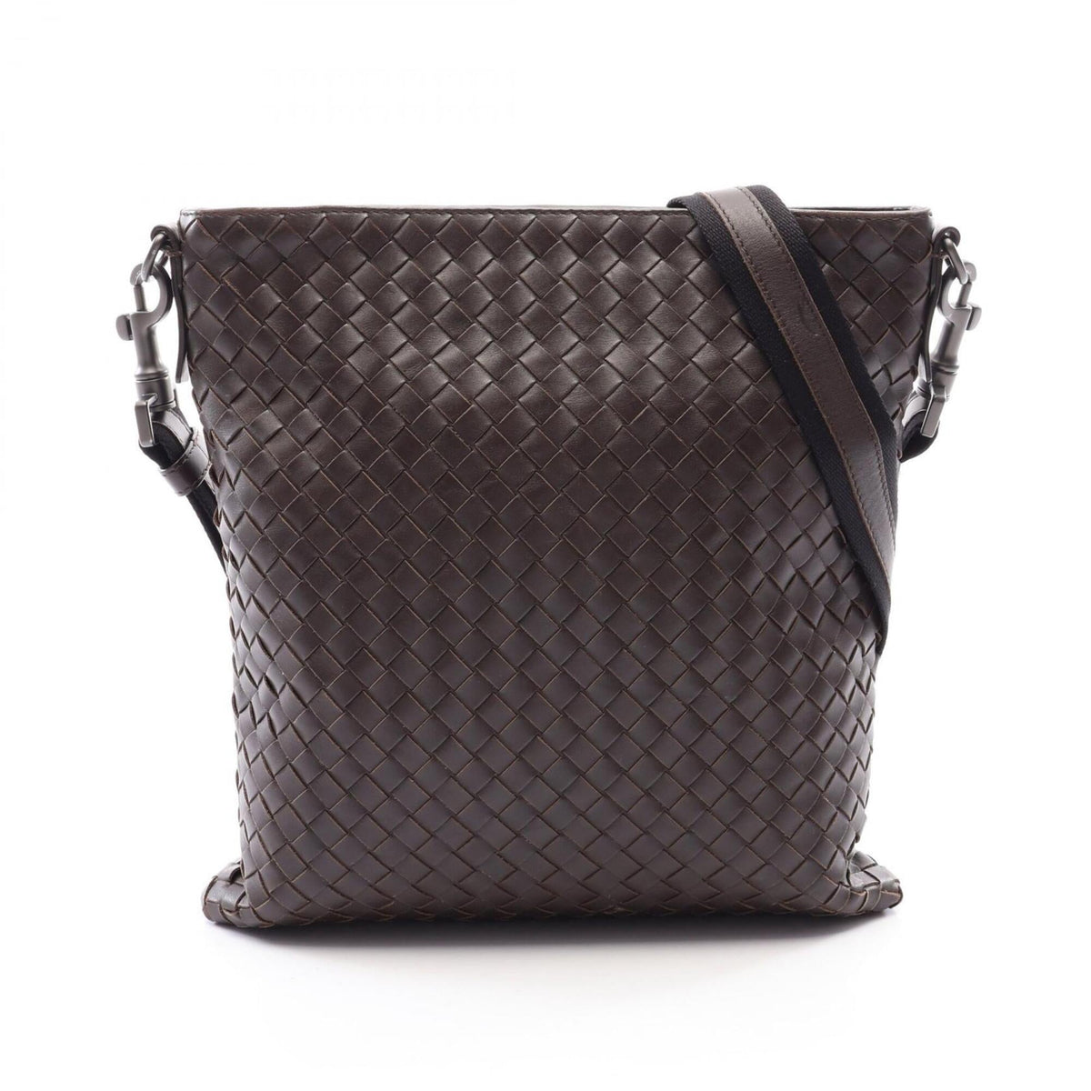 Bottega Veneta Brown Leather Handbag Shoulder Bag (Pre-Owned)