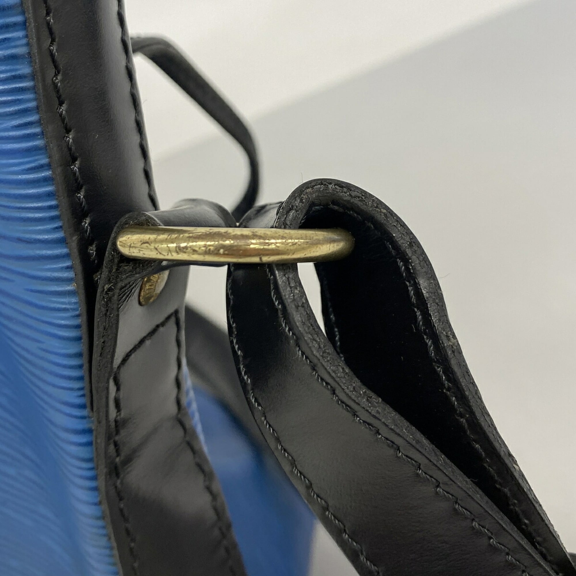 Louis Vuitton Noir Toledo Blue Shoulder Bag (Pre-Owned)