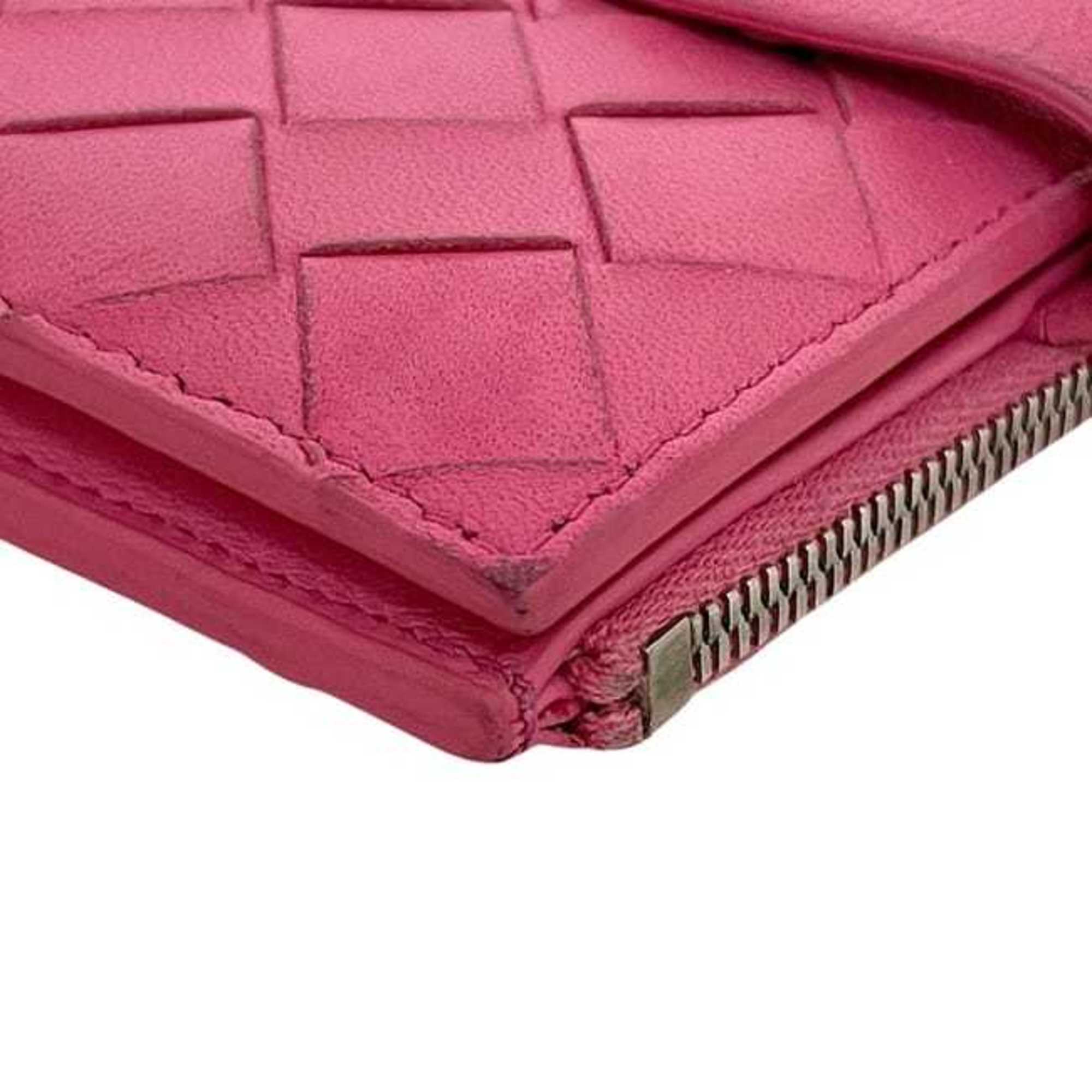 Bottega Veneta Pink Intrecciato Wallet (Bi-Fold) (Pre-Owned)