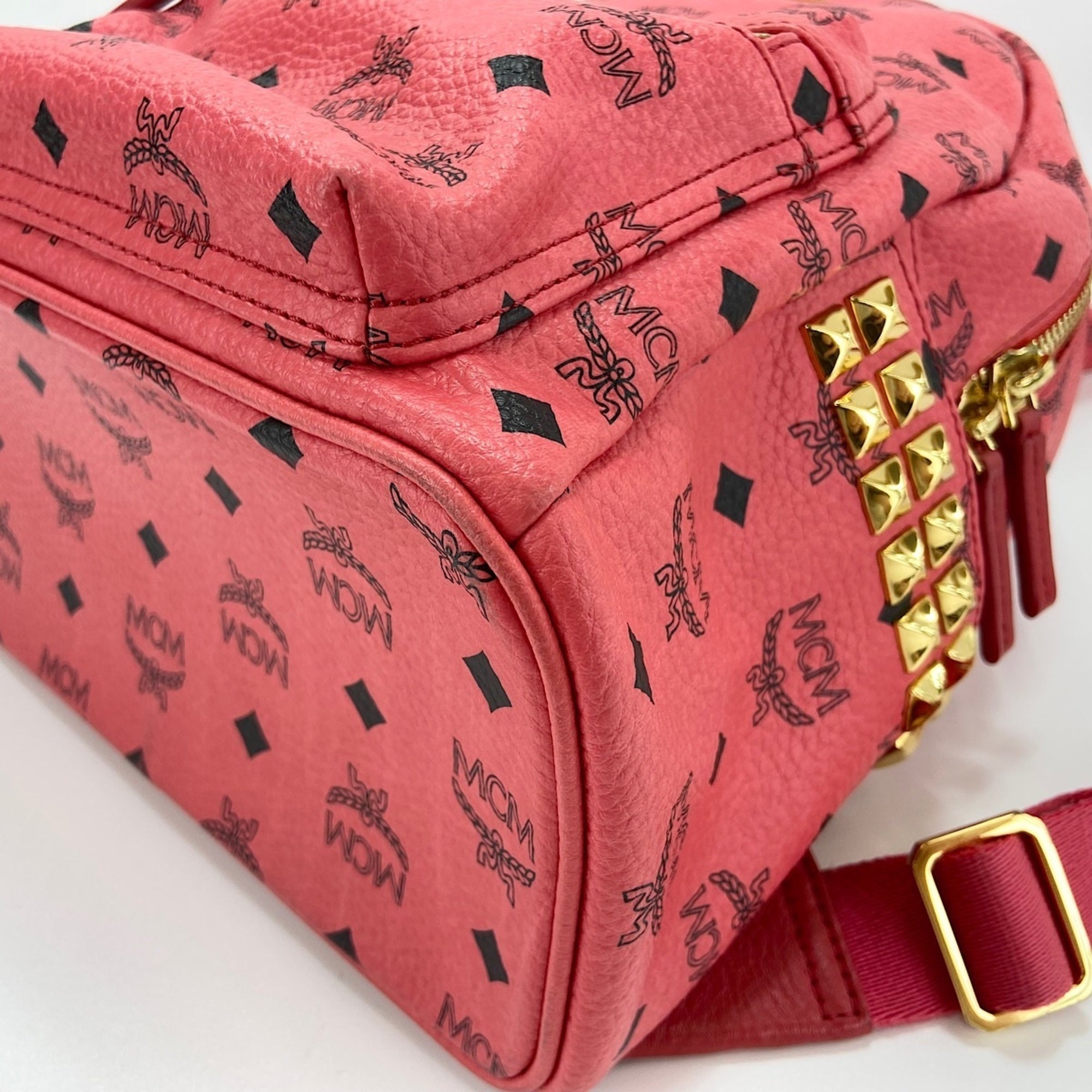 Mcm Red Color Backpack (Pre-Owned)