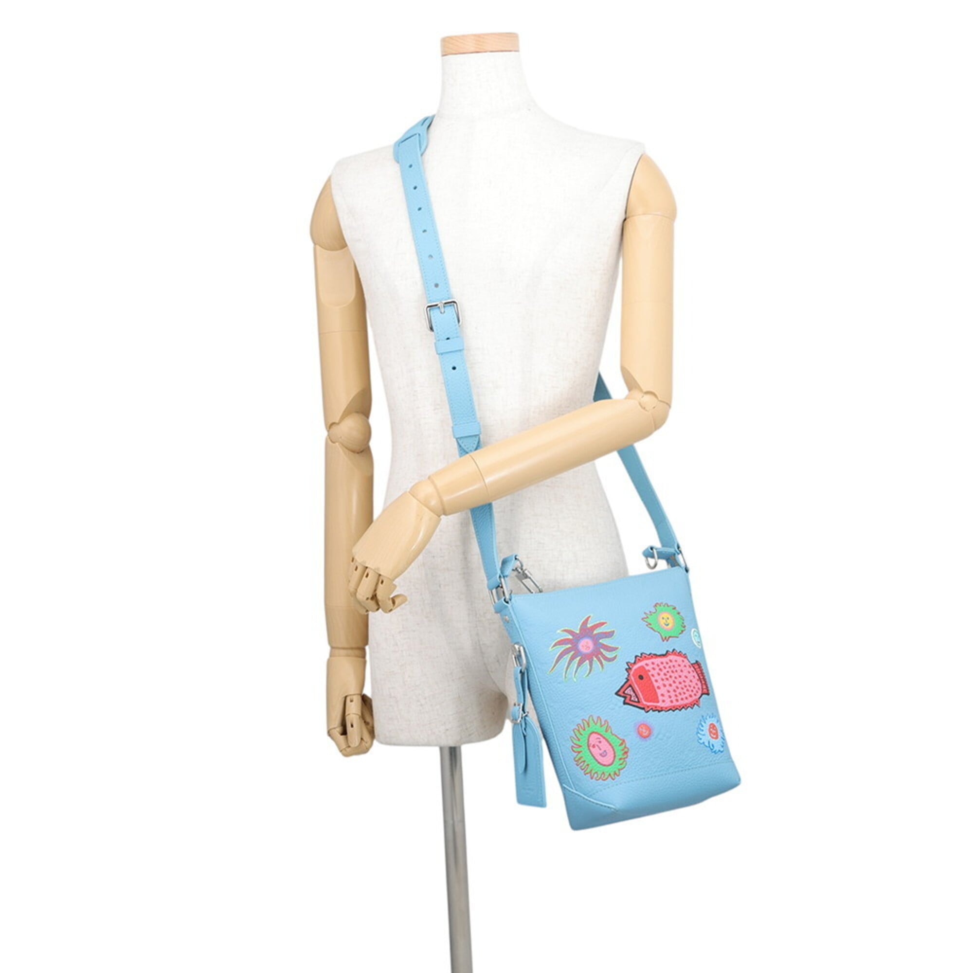 Louis Vuitton Monogram Blue Multi-Color Handbag Shoulder Bag (Pre-Owned)