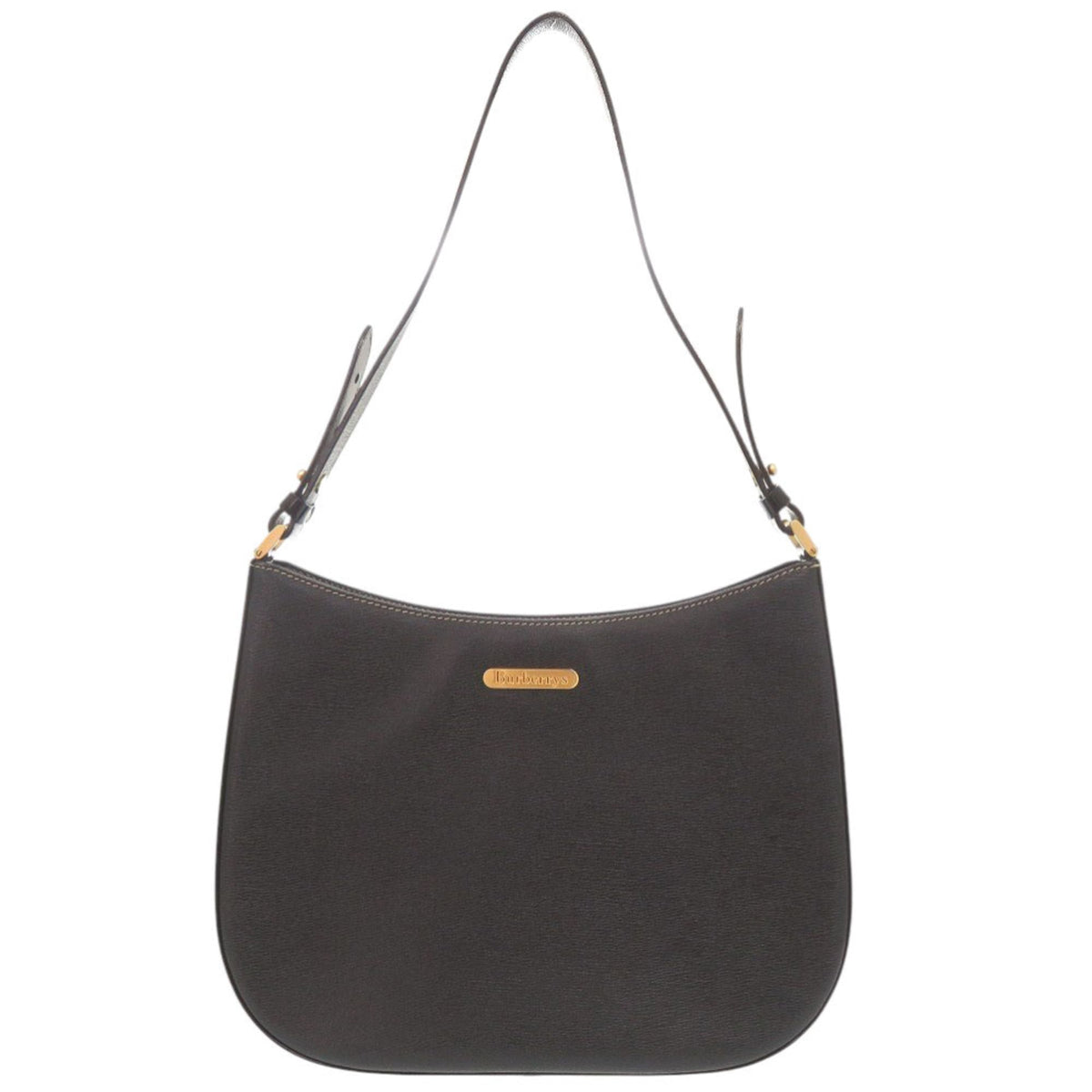 Burberry Black Leather Shoulder Bag (Pre-Owned)