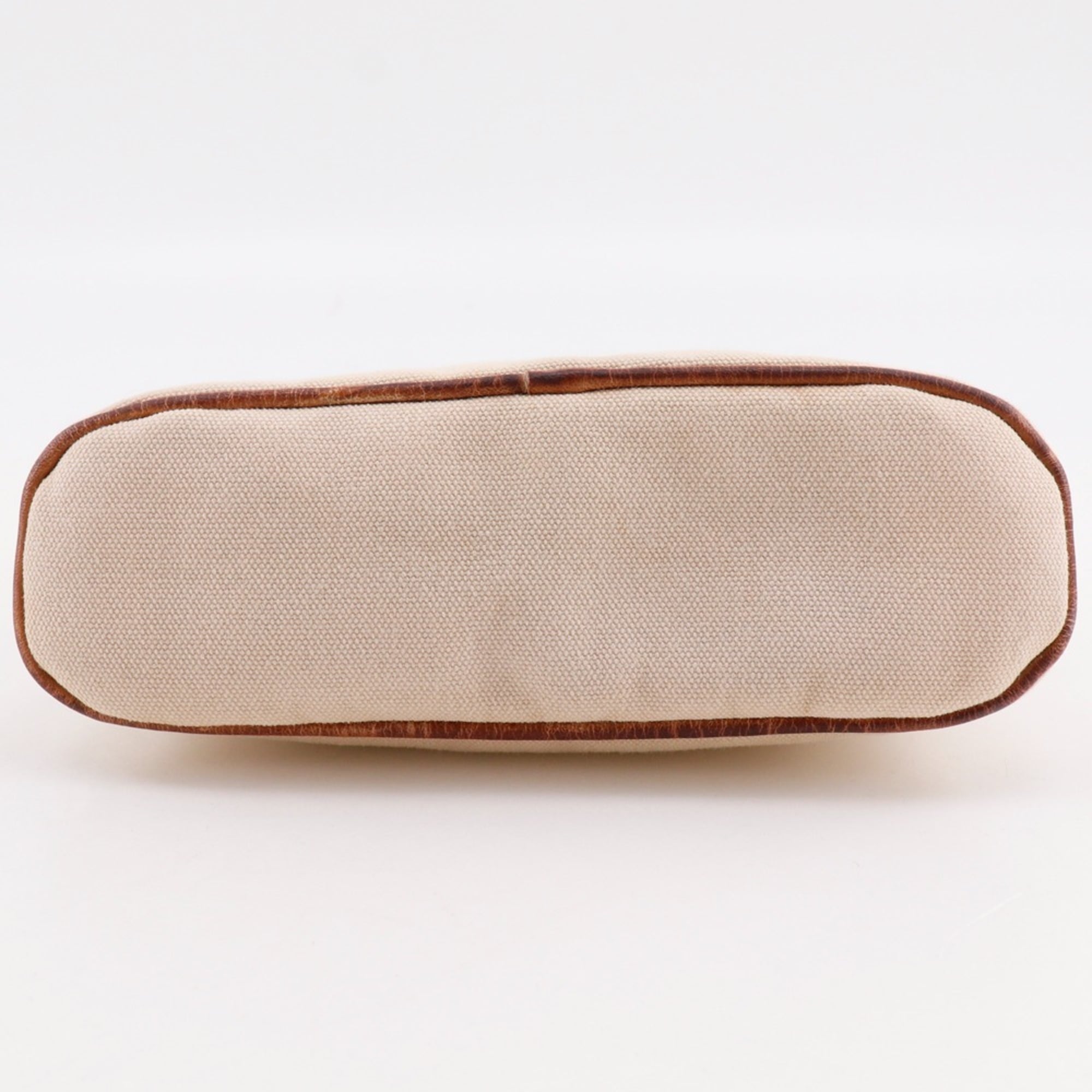 Hermes Beige Canvas Pouch (Pre-Owned)
