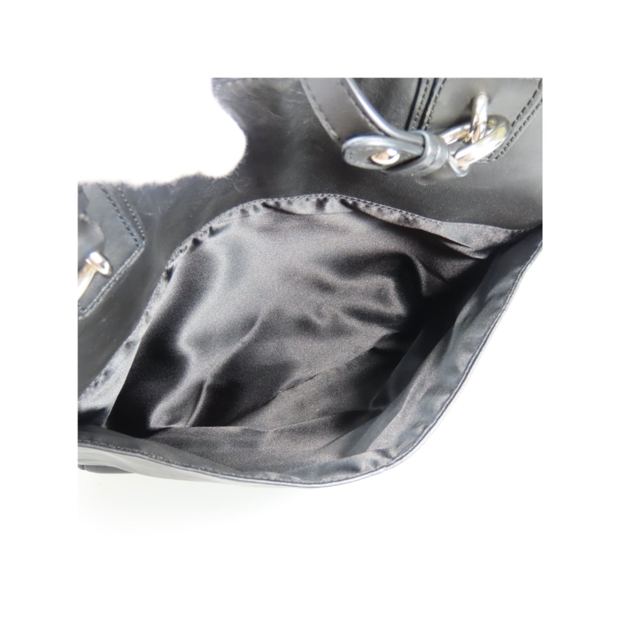 Coach Black Leather Tote Bag (Pre-Owned)