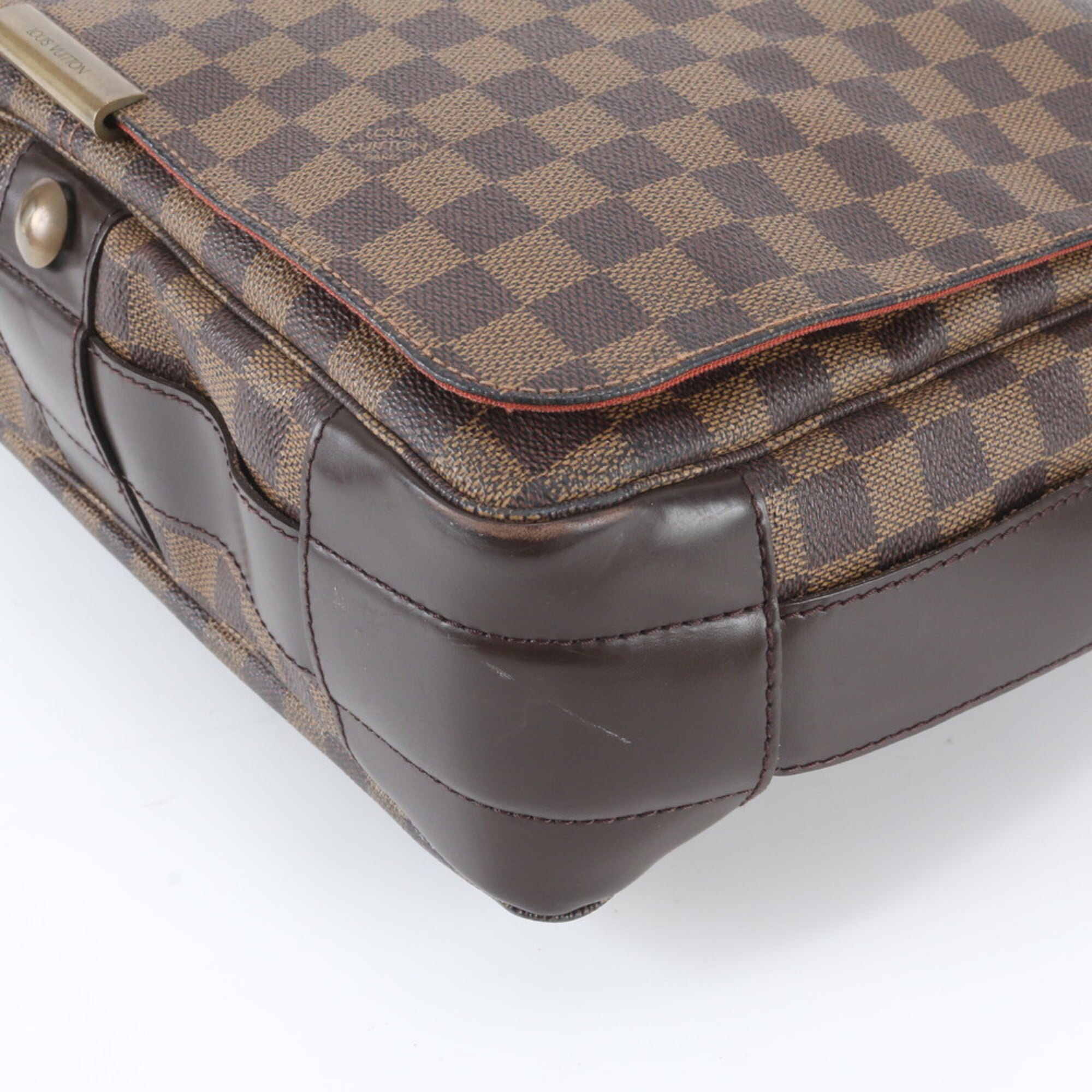 Louis Vuitton Damier Ebene Leather Coated Canvas Shoulder Bag (Pre-Owned)