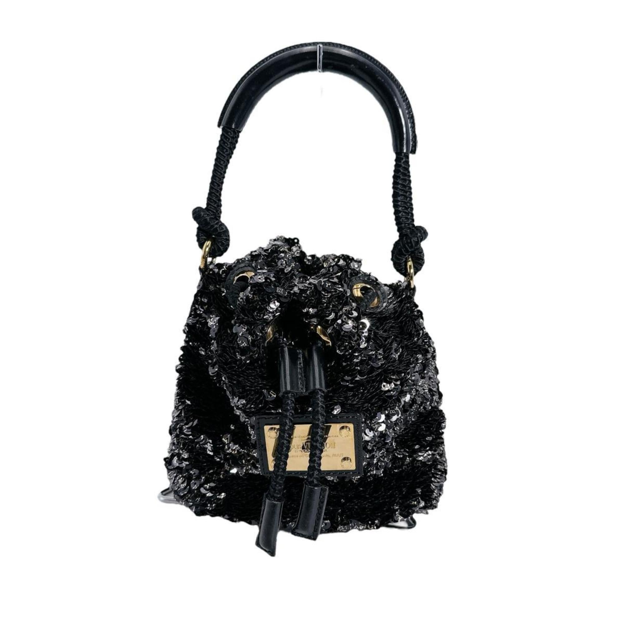 Louis Vuitton Black Spangles Handbag (Pre-Owned)