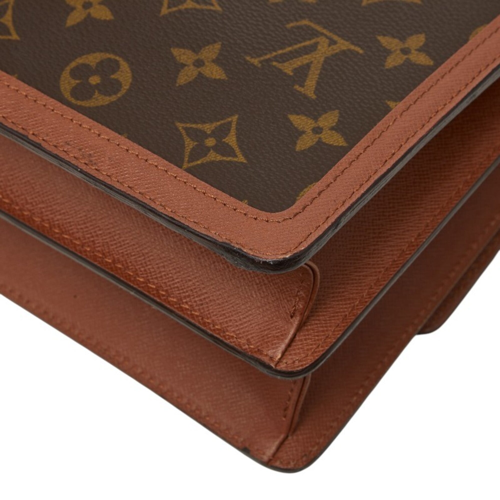 Louis Vuitton Brown Pvc Leather Shoulder Bag (Pre-Owned)